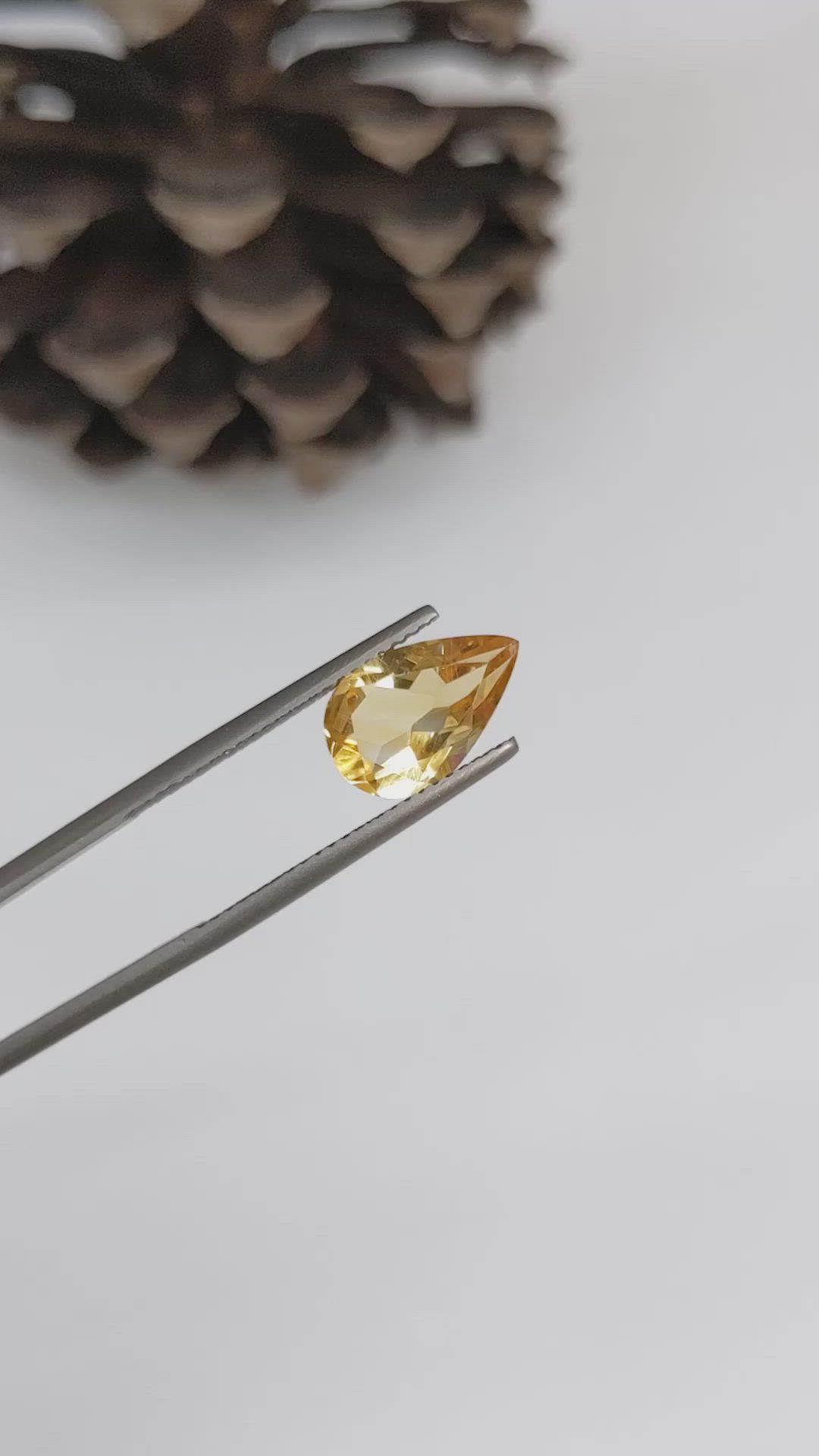 2.34 Ct. Citrine from Brazil Size Video