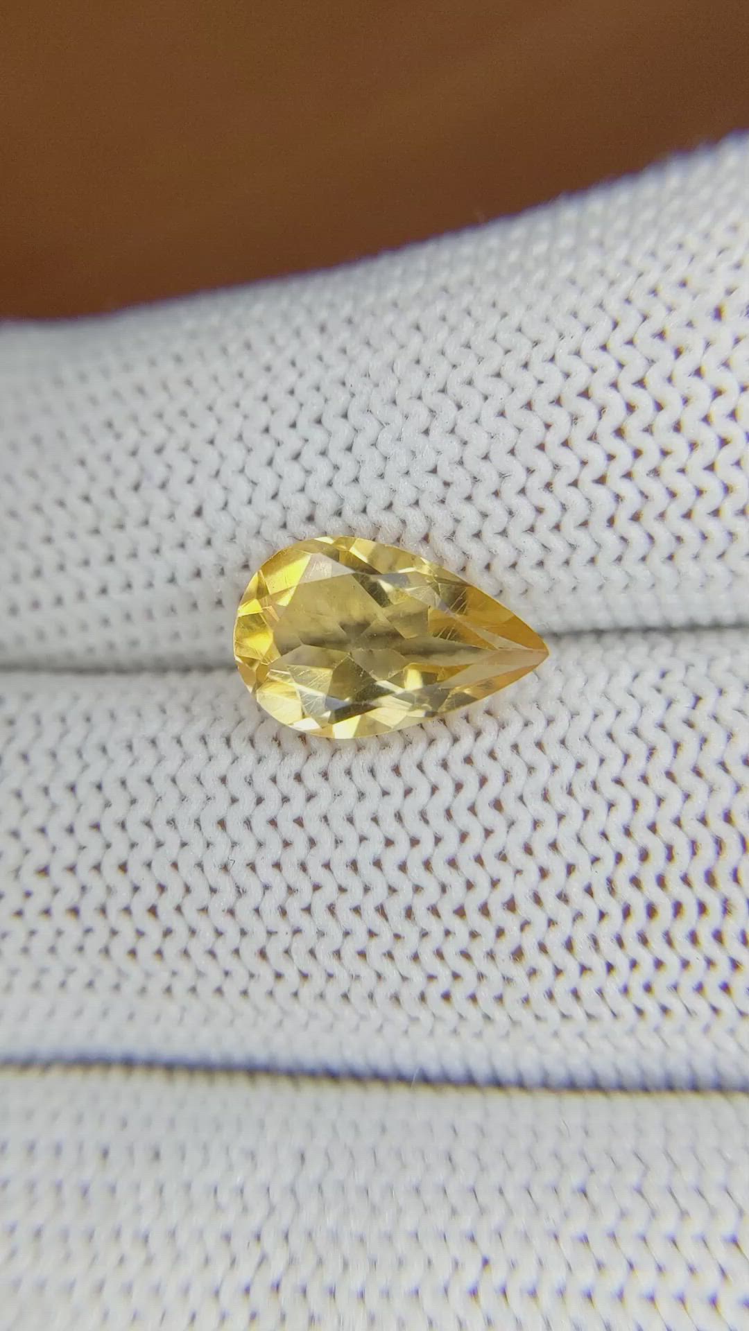 2.34 Ct. Citrine from Brazil Size Video
