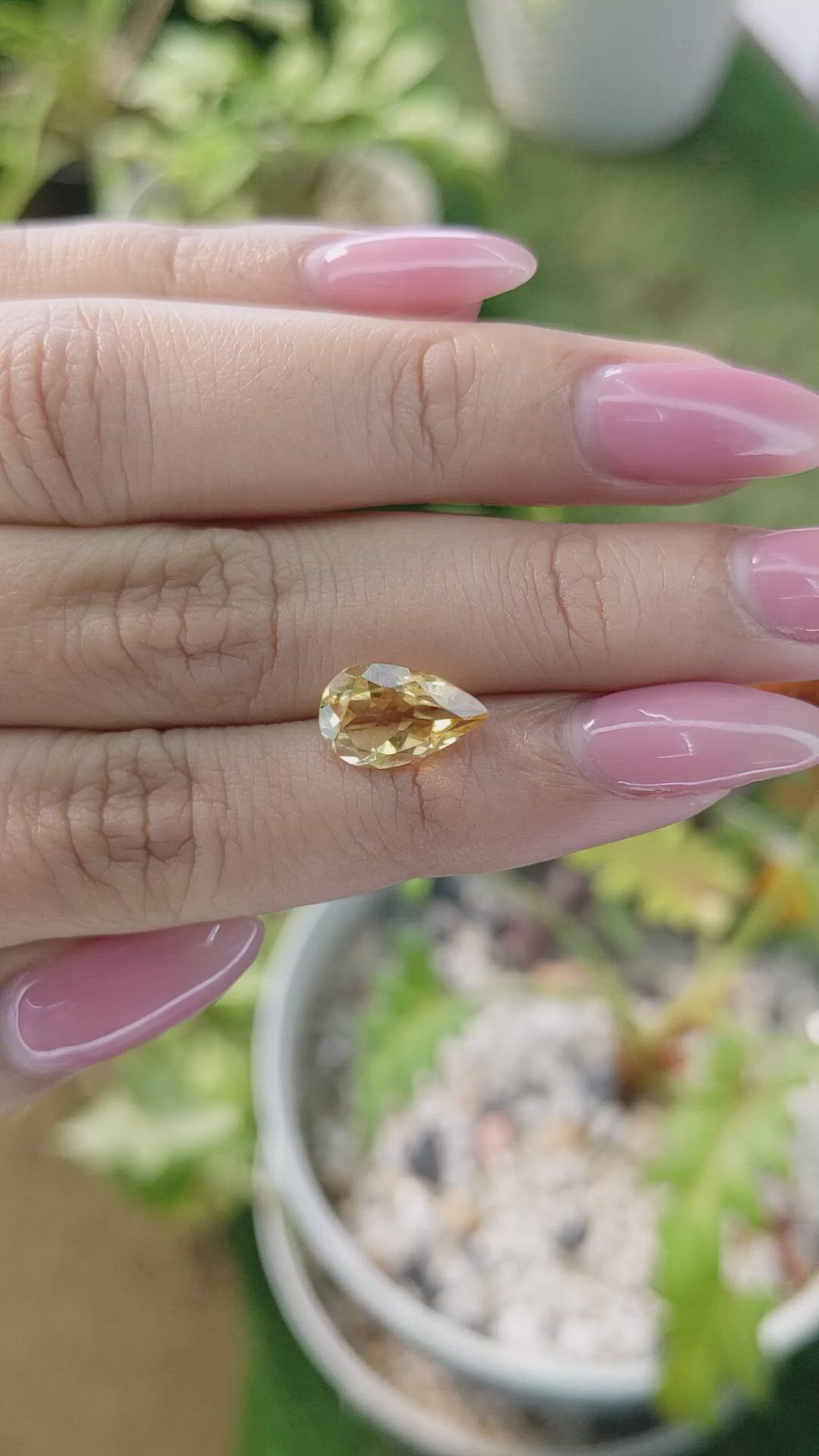 2.34 Ct. Citrine from Brazil Size Video