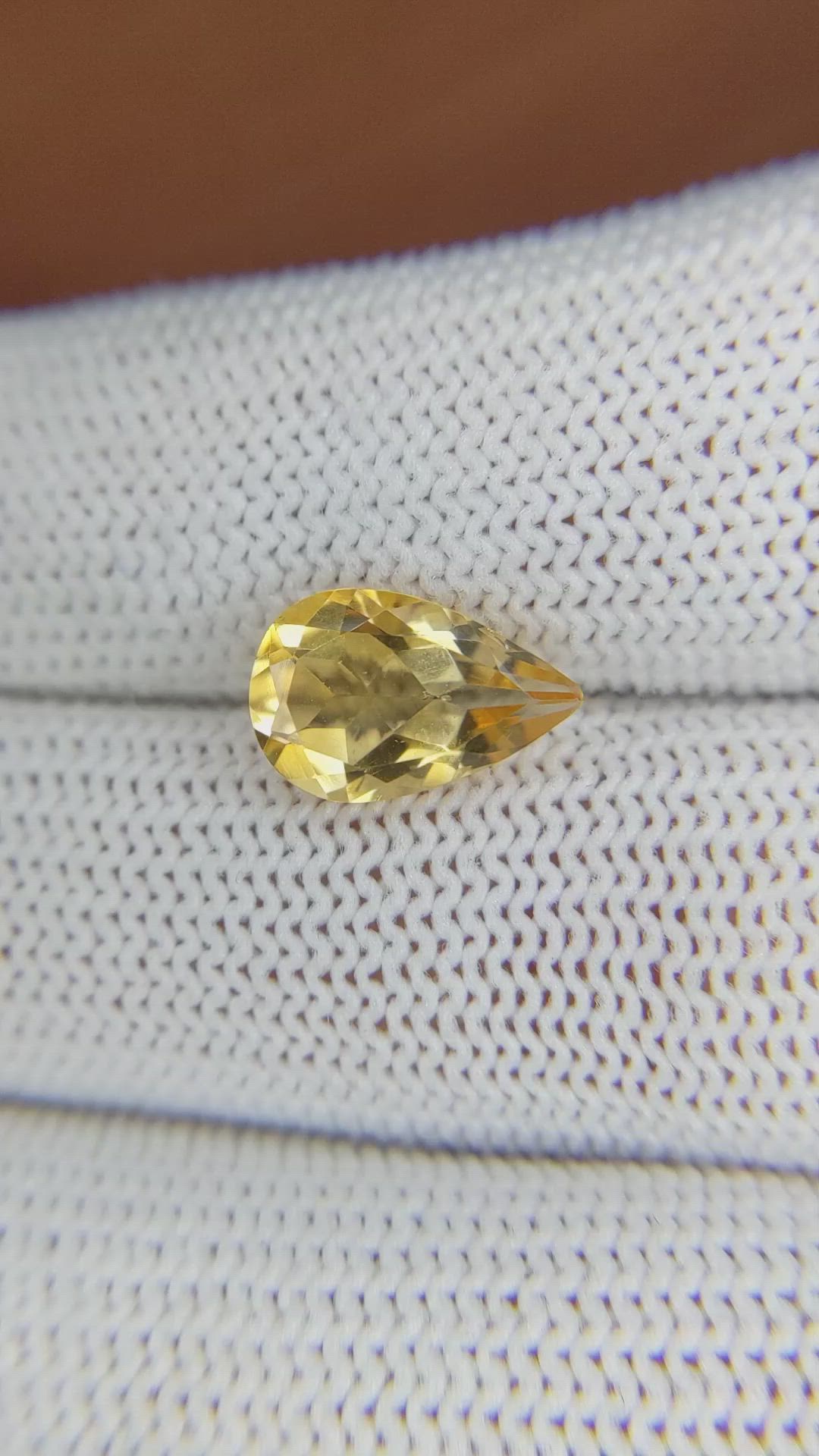 2.33 Ct. Citrine from Brazil Size Video