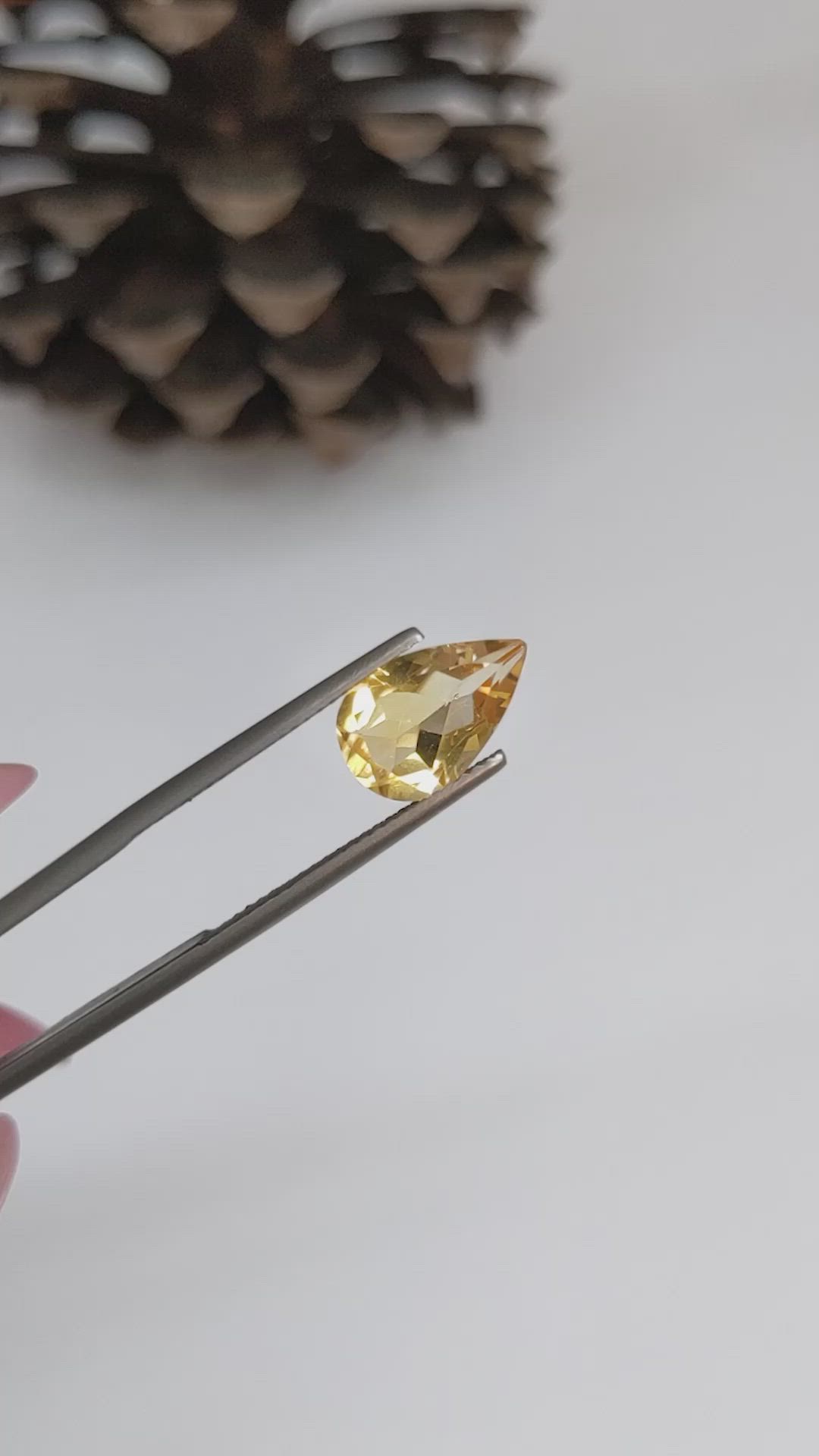 2.33 Ct. Citrine from Brazil Size Video