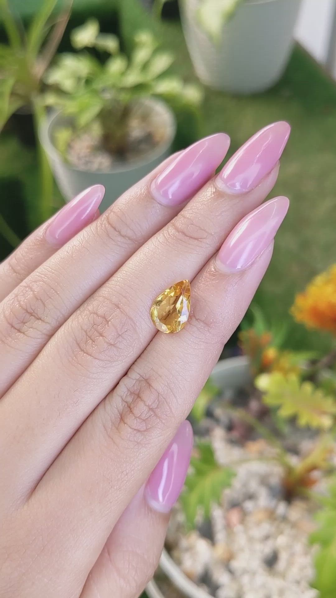 2.23 Ct. Citrine from Brazil Size Video
