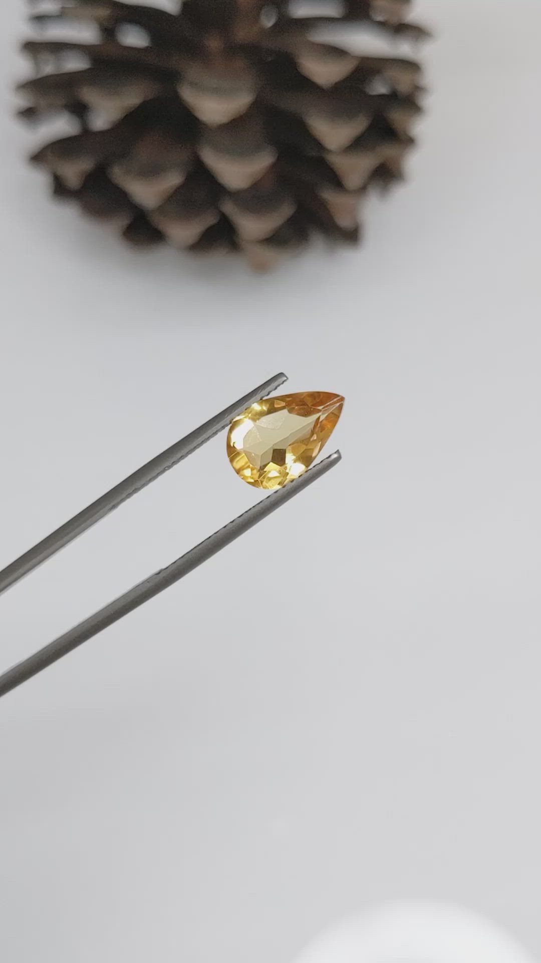 2.23 Ct. Citrine from Brazil Size Video