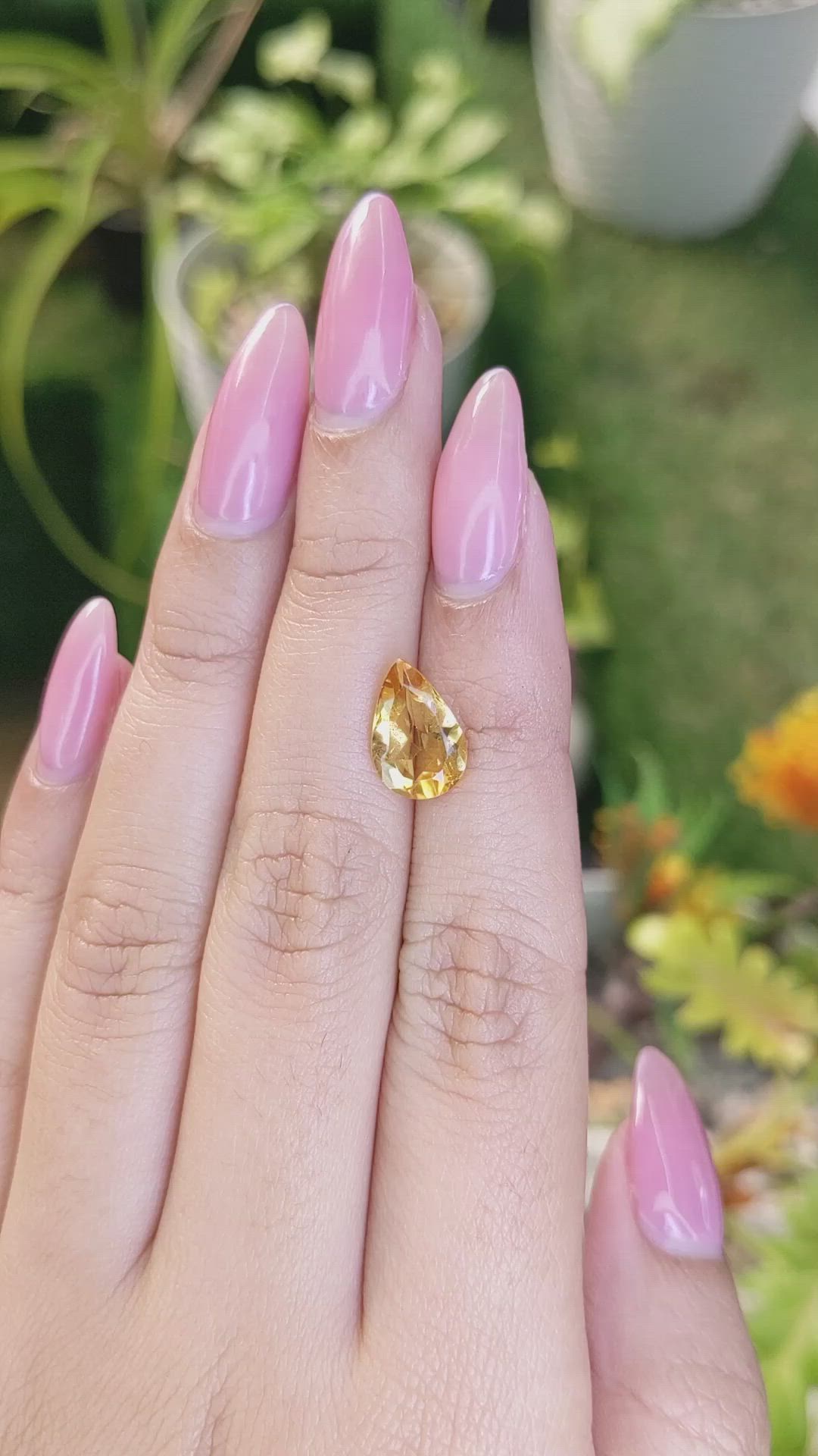 2.23 Ct. Citrine from Brazil Size Video