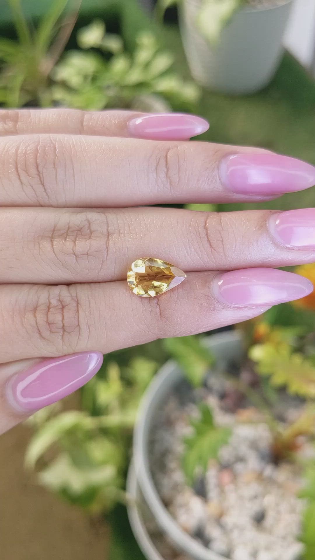 2.23 Ct. Citrine from Brazil Size Video
