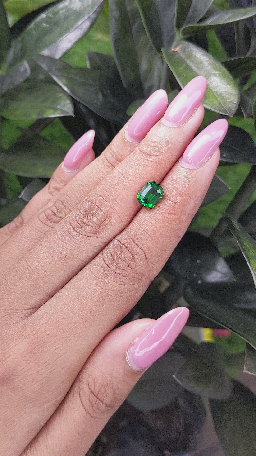 2.02 Ct. Tsavorite Garnet from Tanzania Size Video