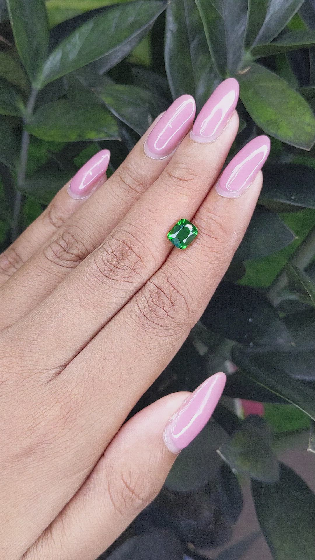 1.99 Ct. Tsavorite Garnet from Tanzania Size Video