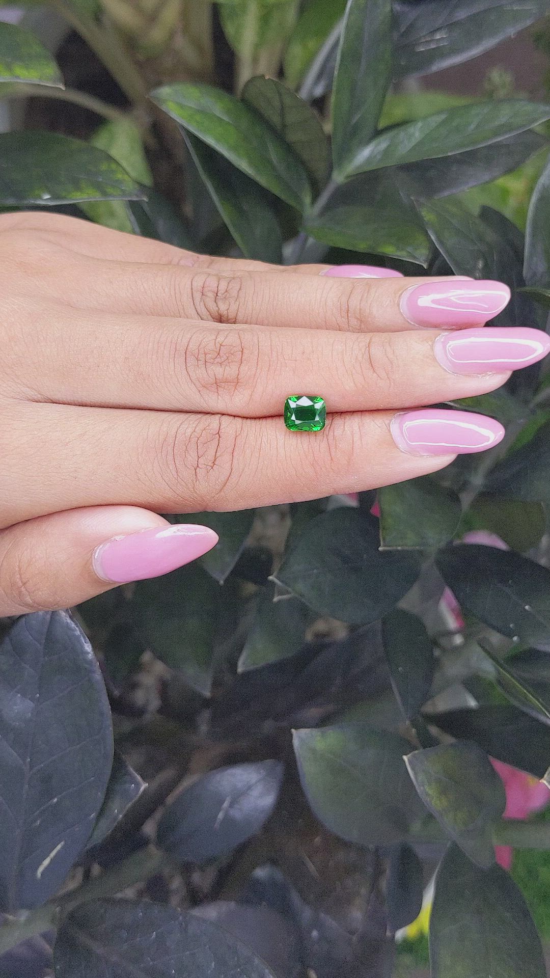 1.99 Ct. Tsavorite Garnet from Tanzania Size Video