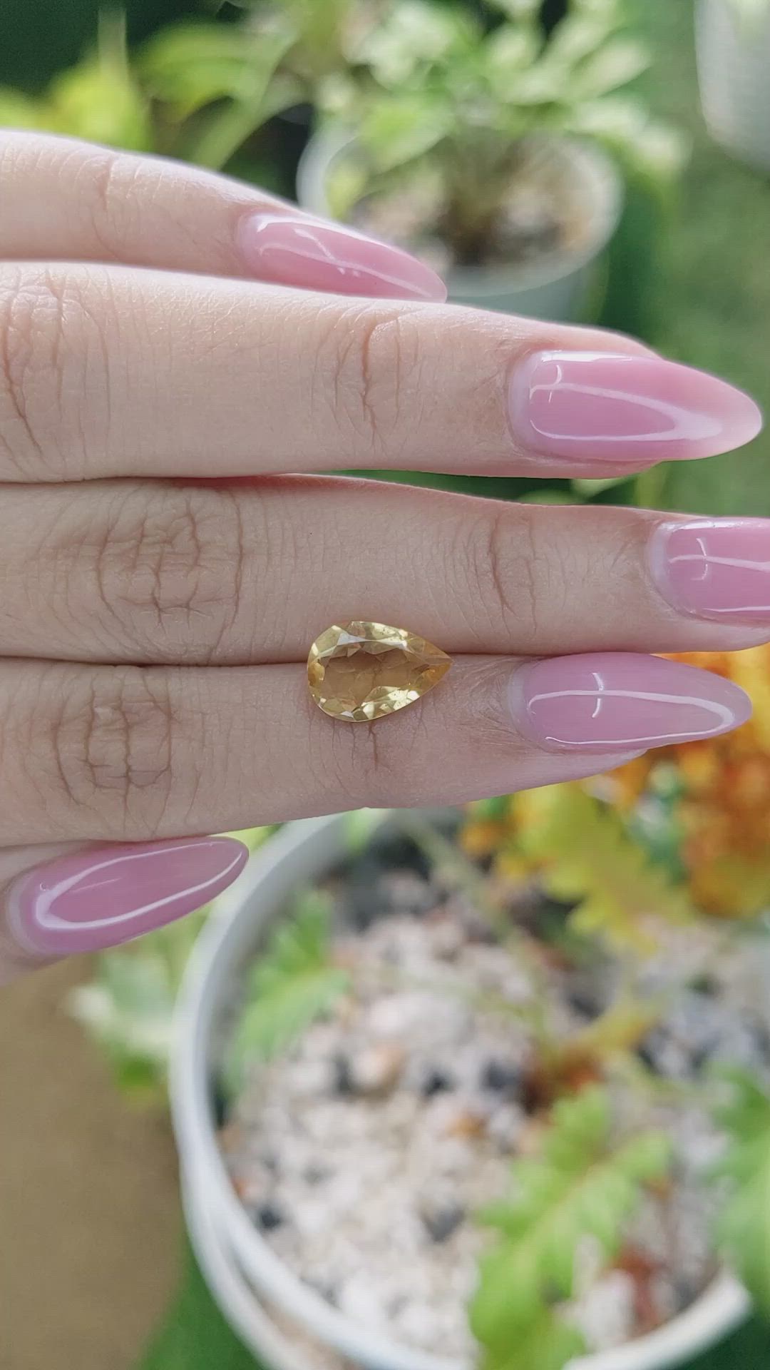 2.16 Ct. Citrine from Brazil Size Video