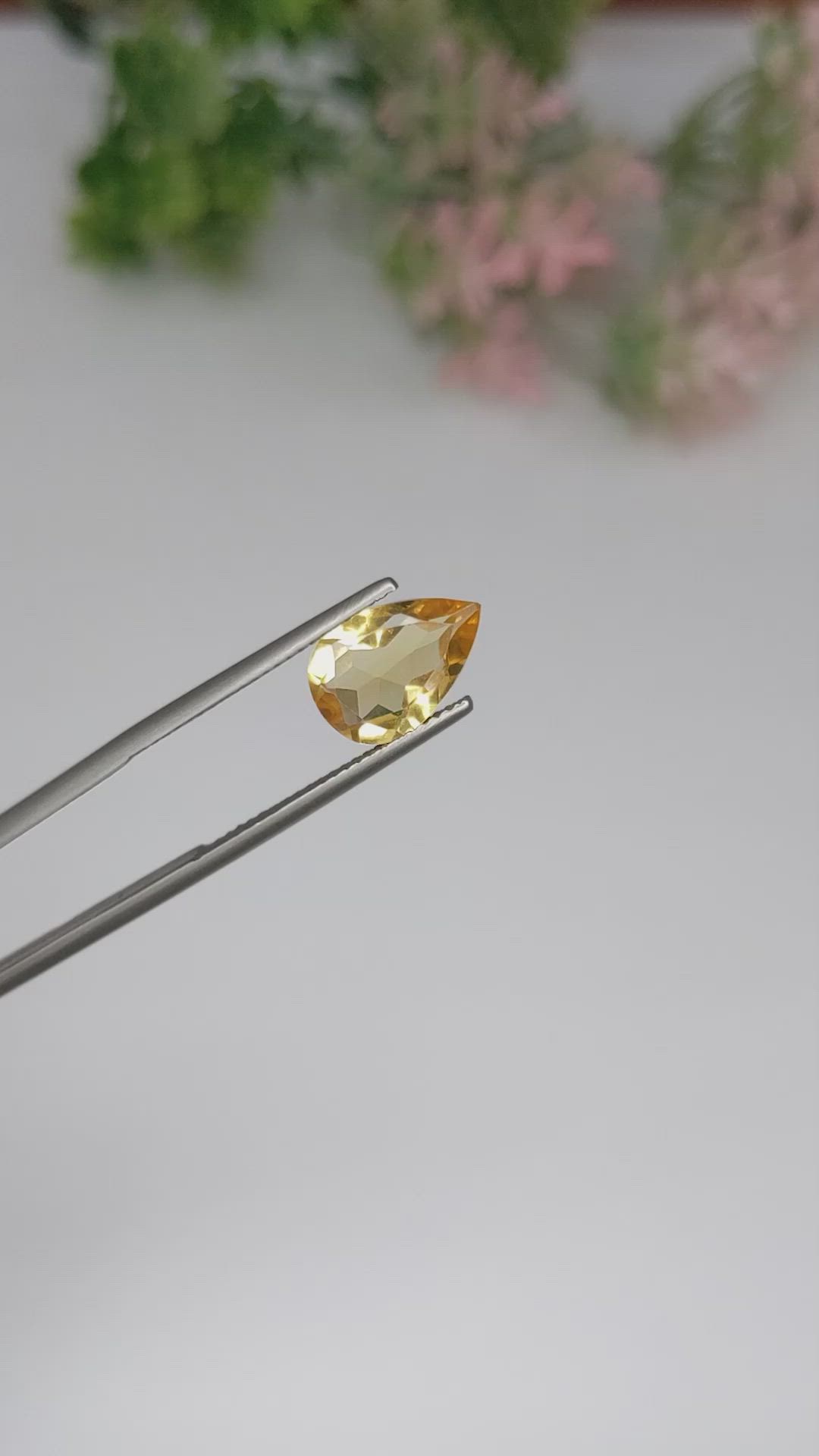 2.16 Ct. Citrine from Brazil Size Video