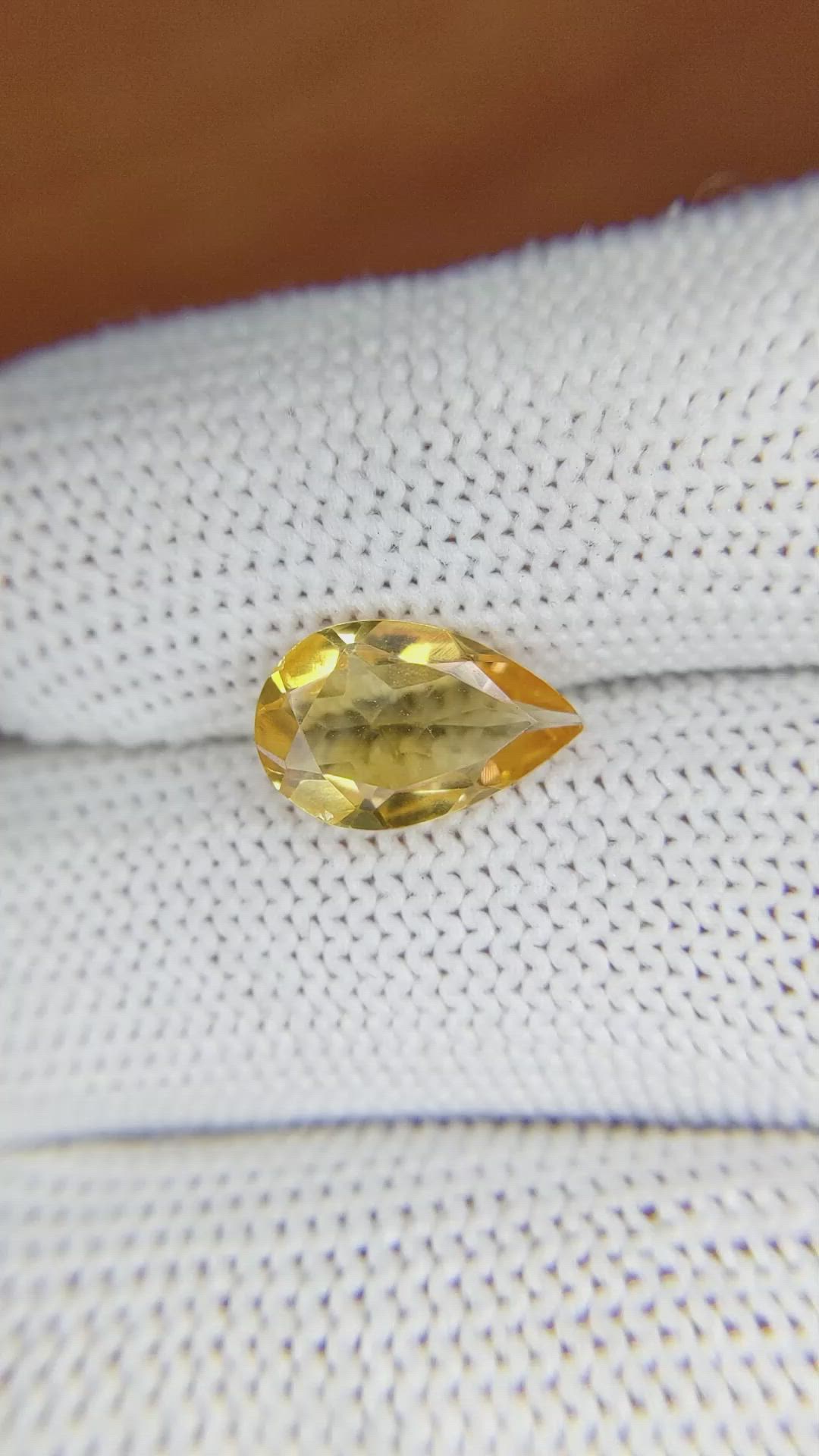 1.94 Ct. Citrine from Brazil Size Video