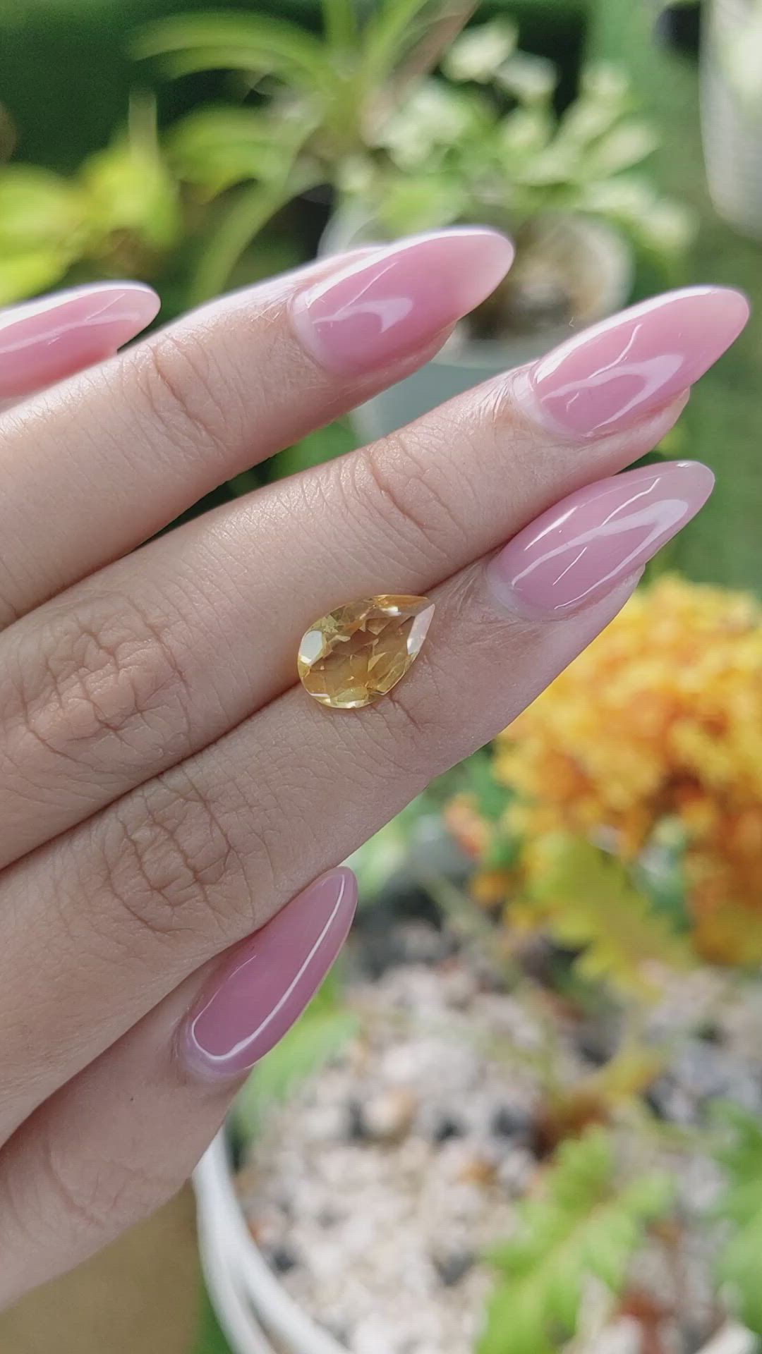 1.94 Ct. Citrine from Brazil Size Video