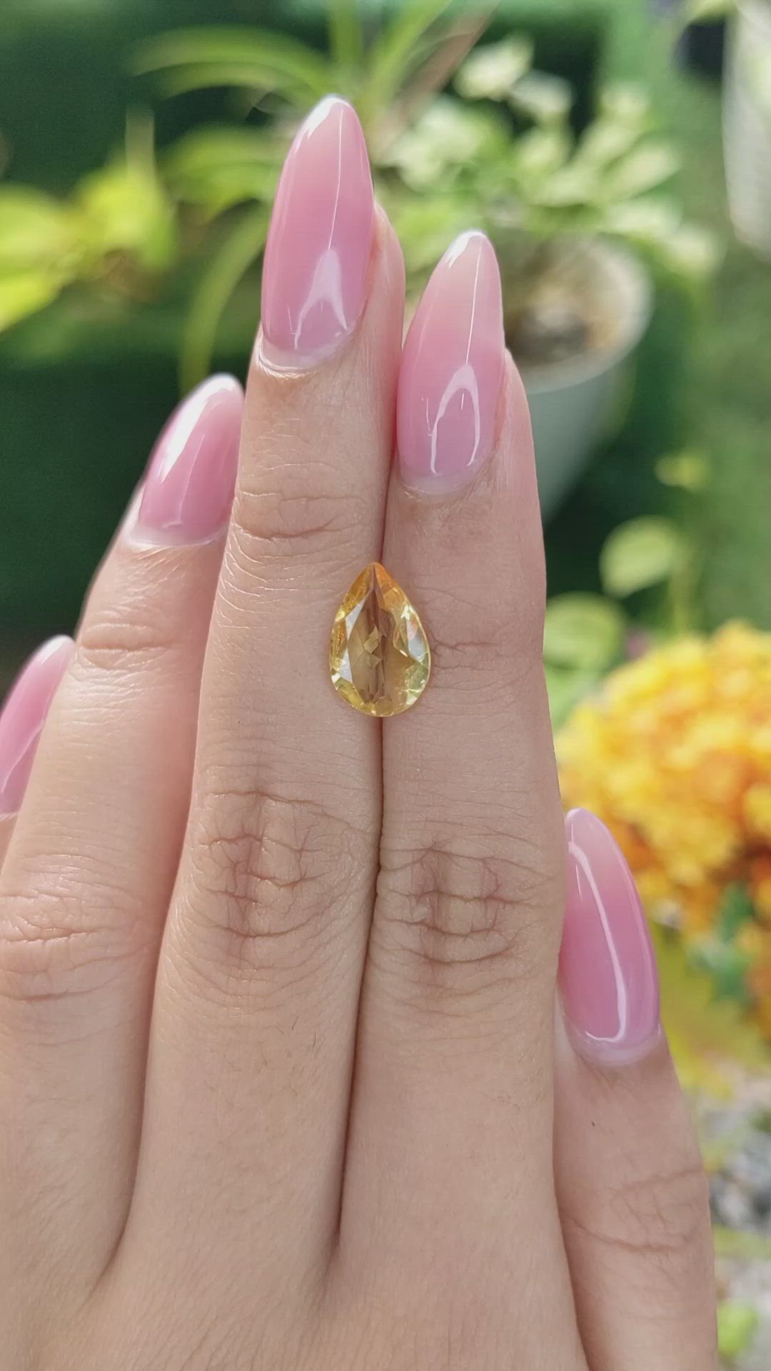 1.94 Ct. Citrine from Brazil Size Video