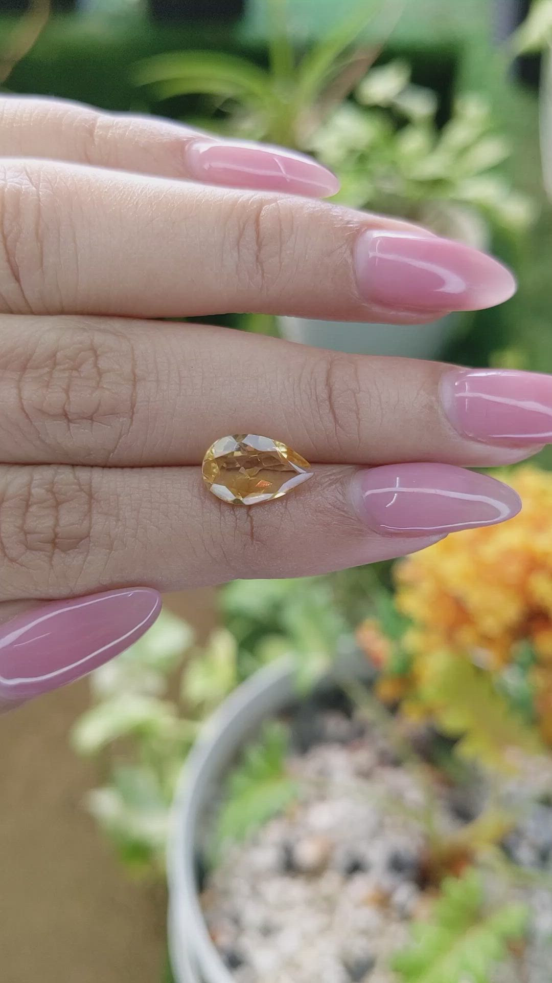 1.94 Ct. Citrine from Brazil Size Video