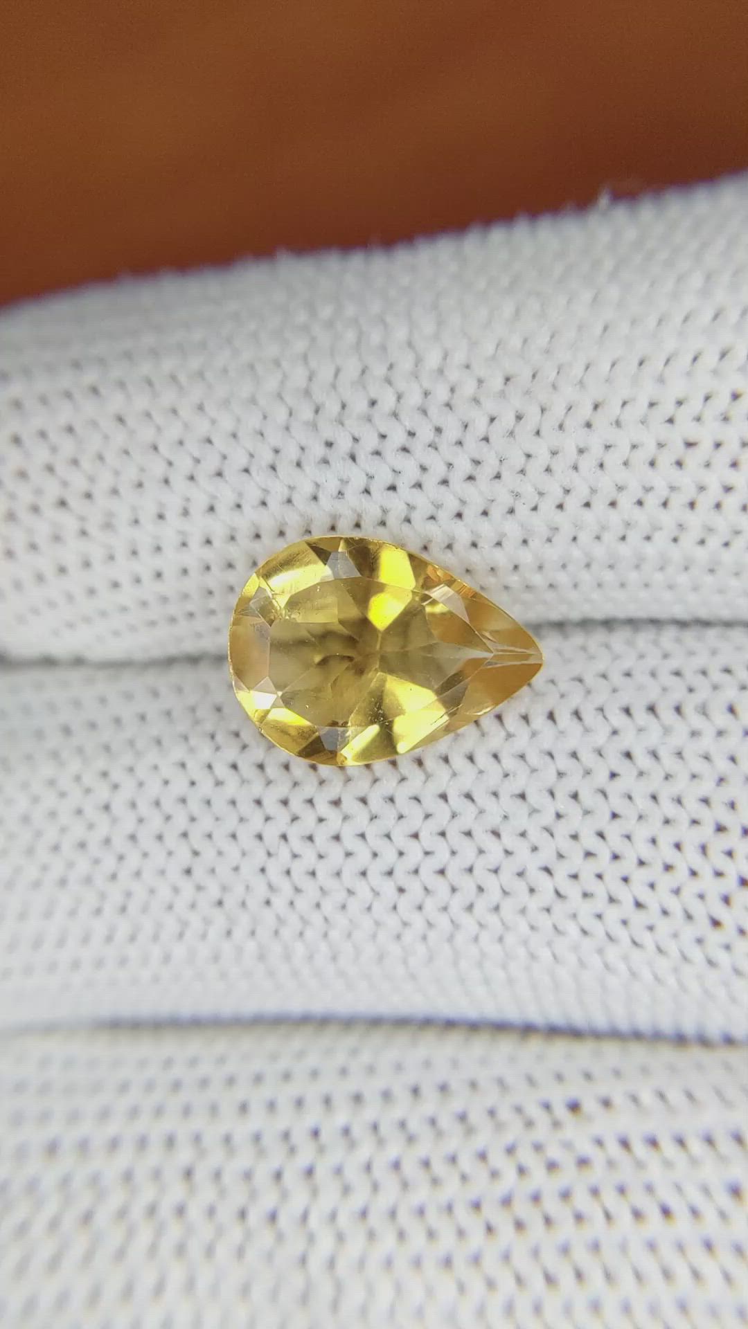 2.82 Ct. Citrine from Brazil Size Video