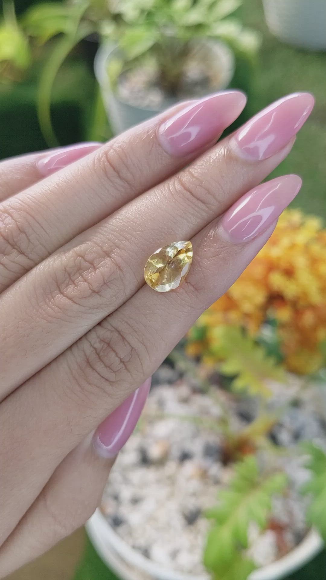2.69 Ct. Citrine from Brazil Size Video