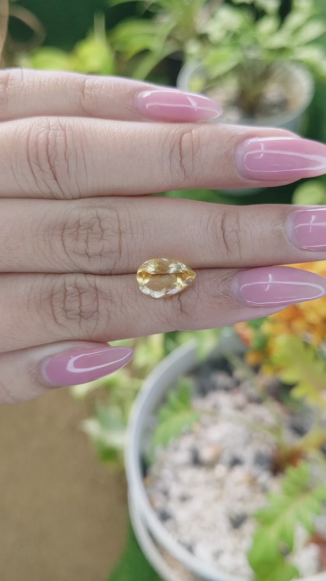 2.69 Ct. Citrine from Brazil Size Video