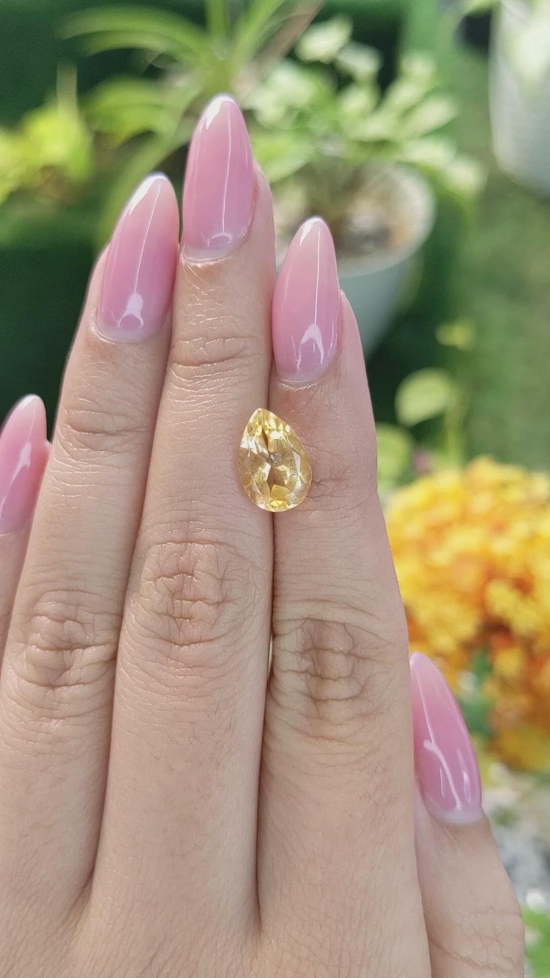 2.69 Ct. Citrine from Brazil Size Video