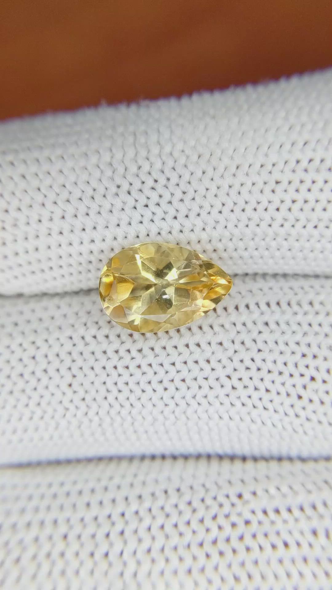 2.69 Ct. Citrine from Brazil Size Video