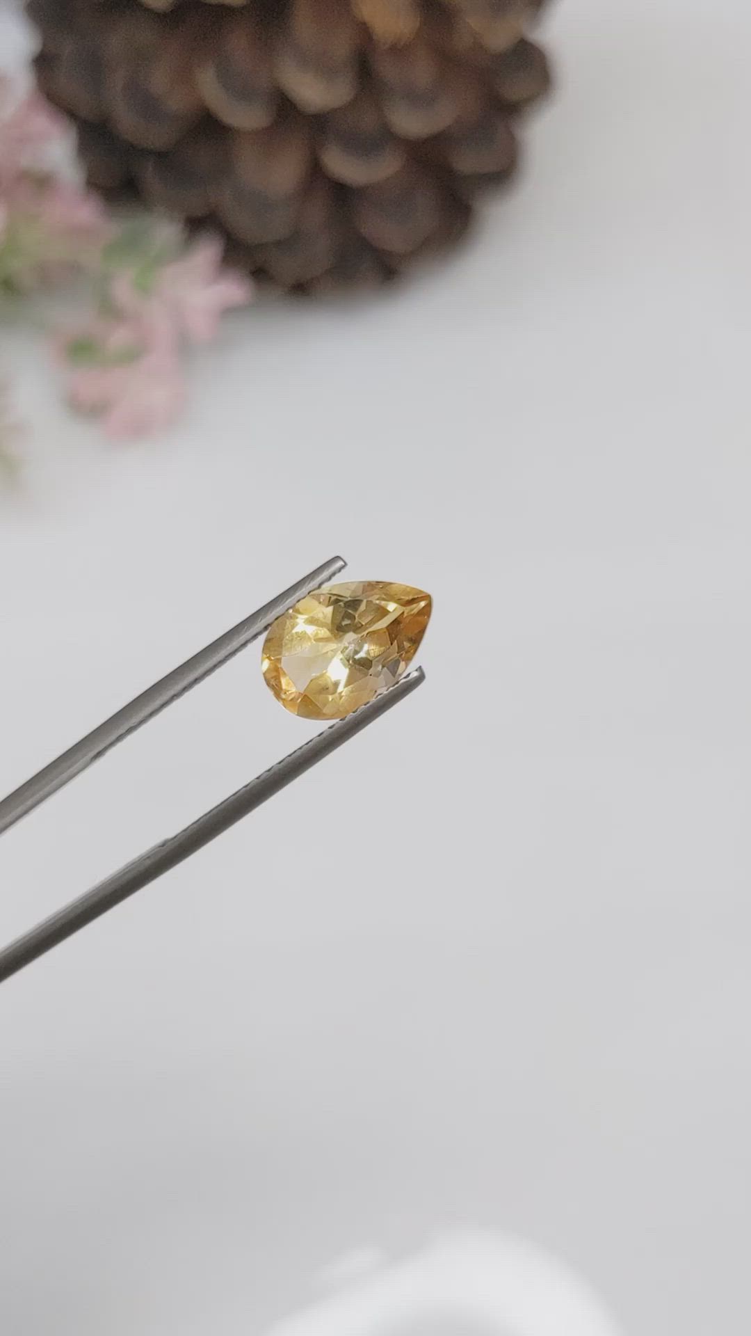 2.69 Ct. Citrine from Brazil Size Video