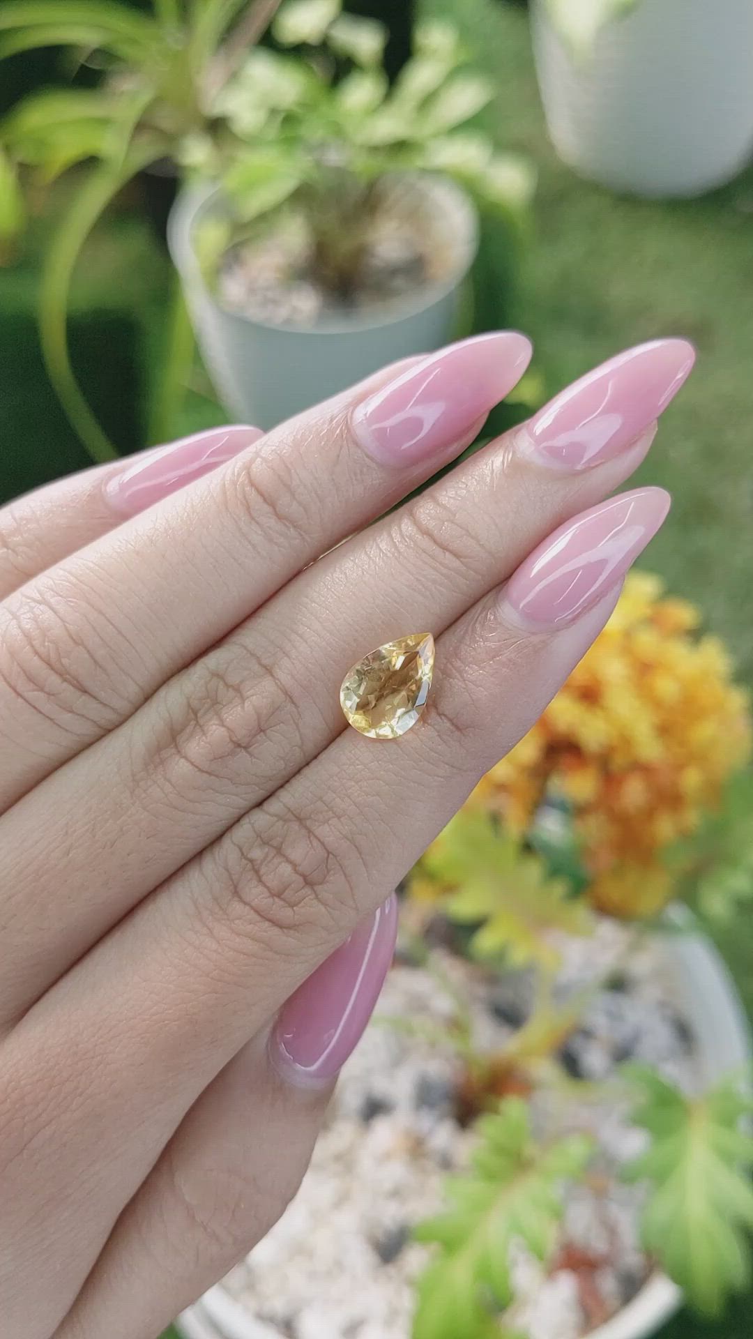 2.17 Ct. Citrine from Brazil Size Video