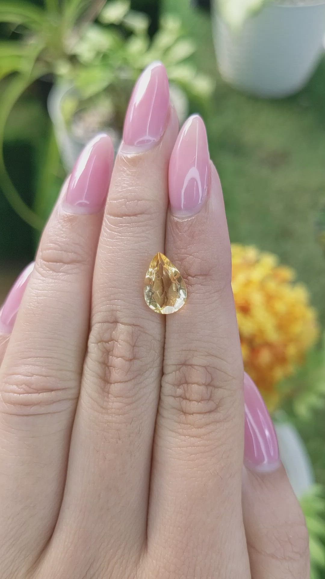 2.17 Ct. Citrine from Brazil Size Video