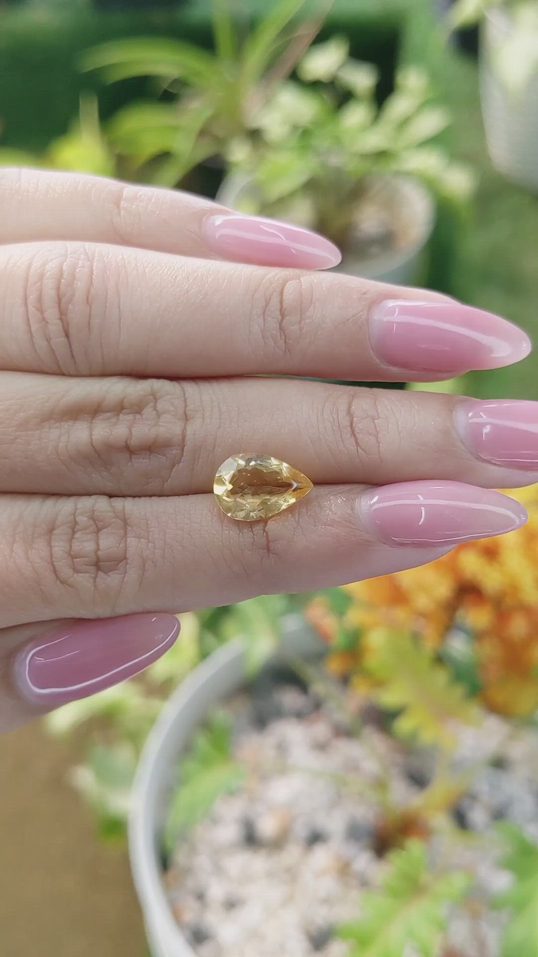 2.17 Ct. Citrine from Brazil Size Video