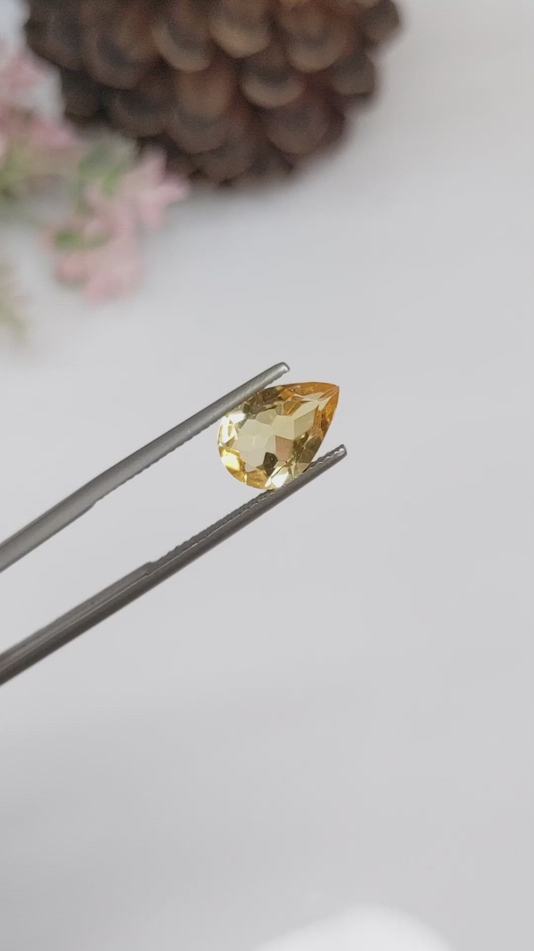 2.17 Ct. Citrine from Brazil Size Video