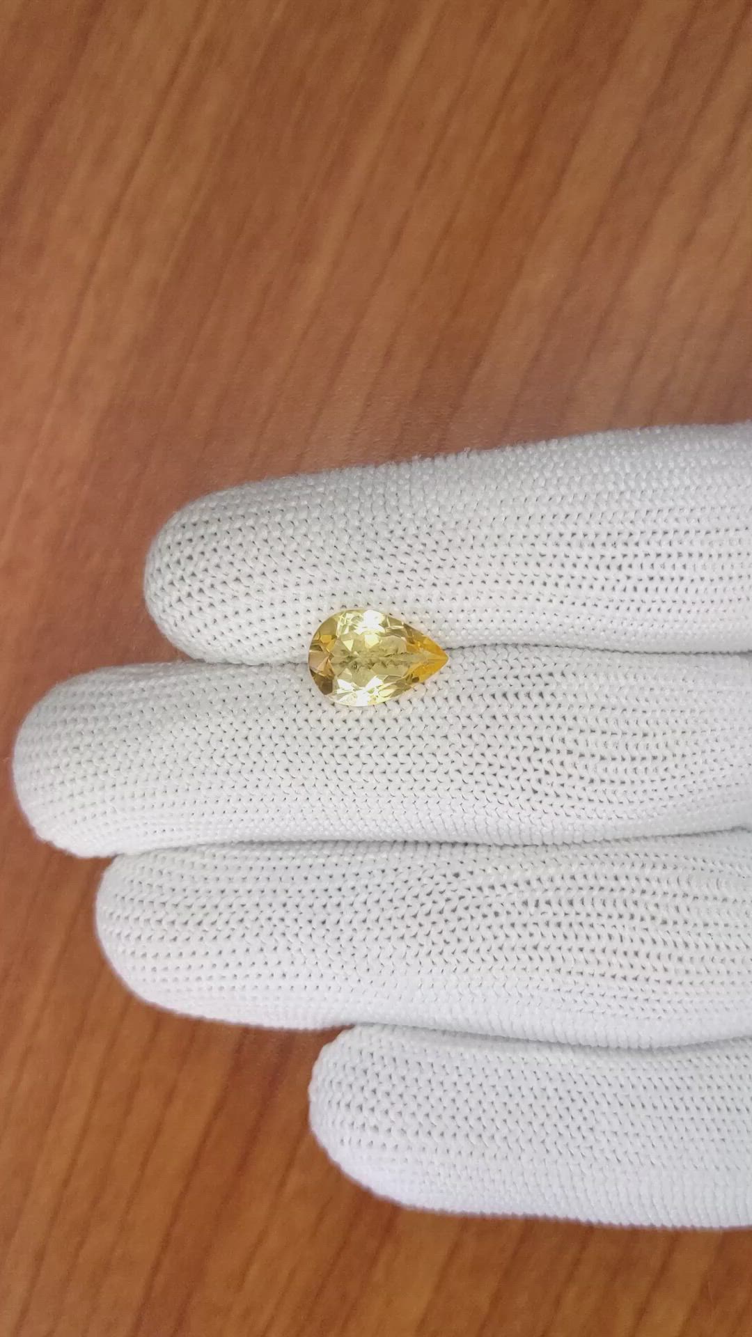 2.17 Ct. Citrine from Brazil Size Video