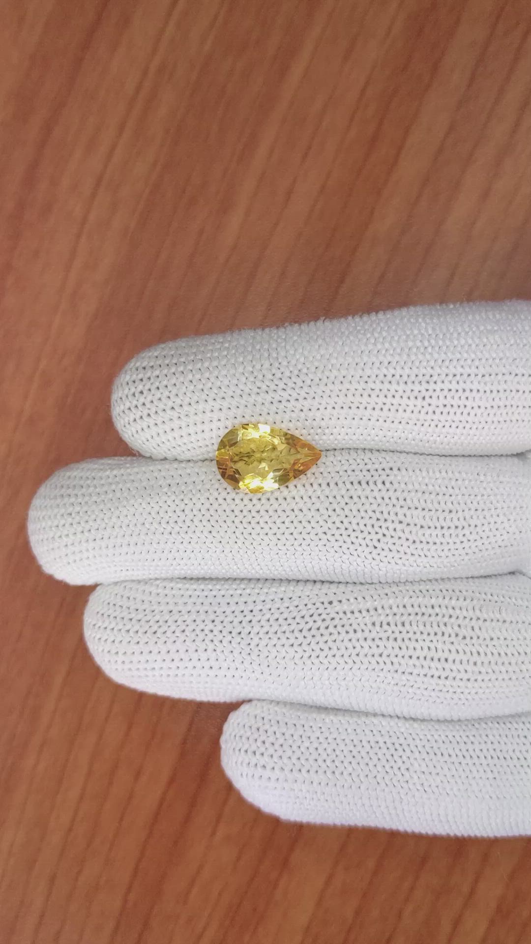 2.97 Ct. Citrine from Brazil Size Video