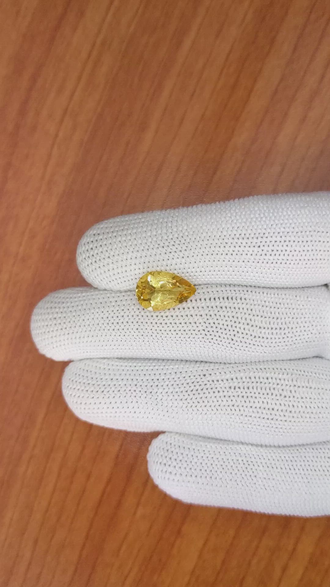 2.92 Ct. Citrine from Brazil Size Video