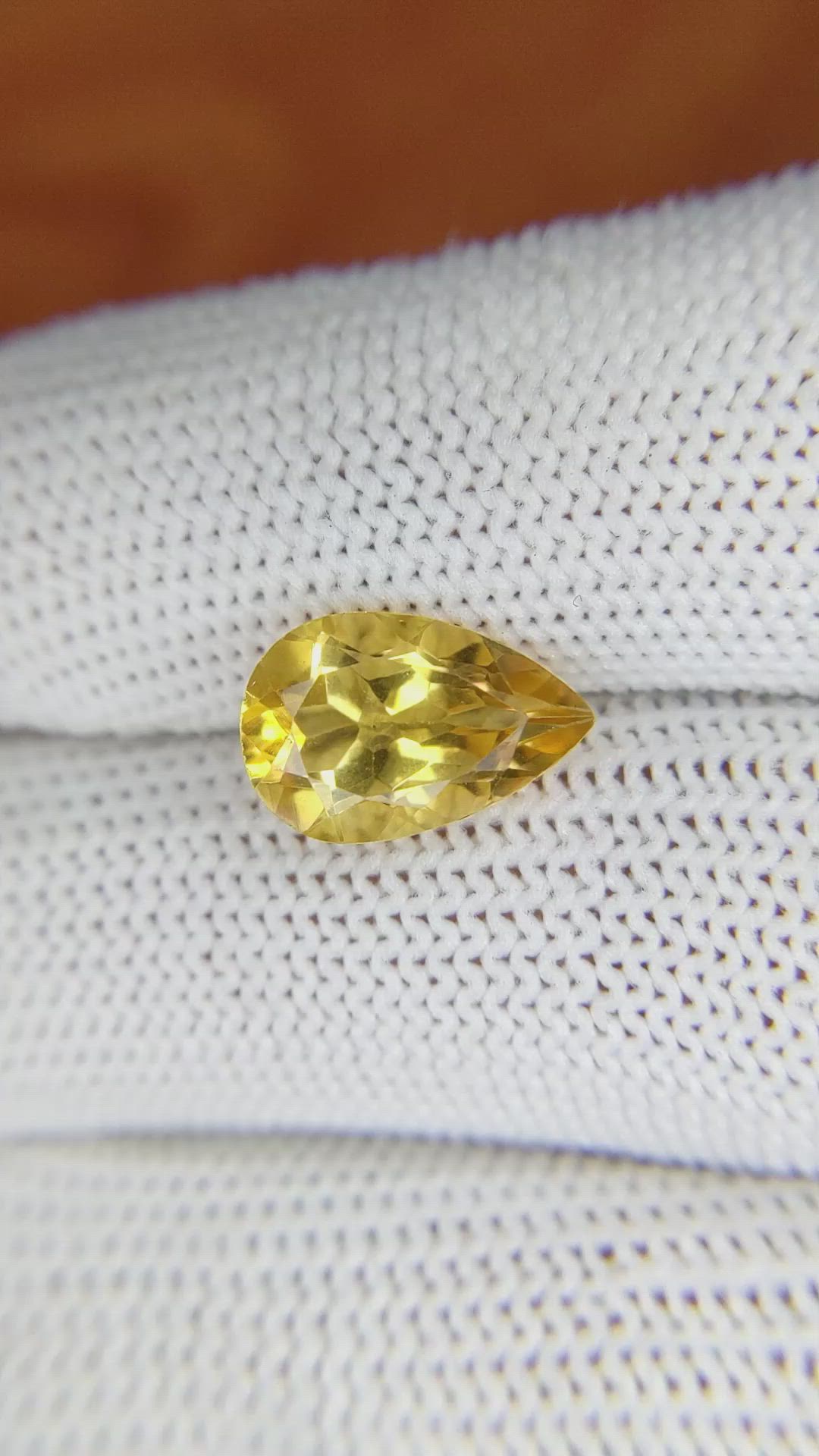 2.92 Ct. Citrine from Brazil Size Video