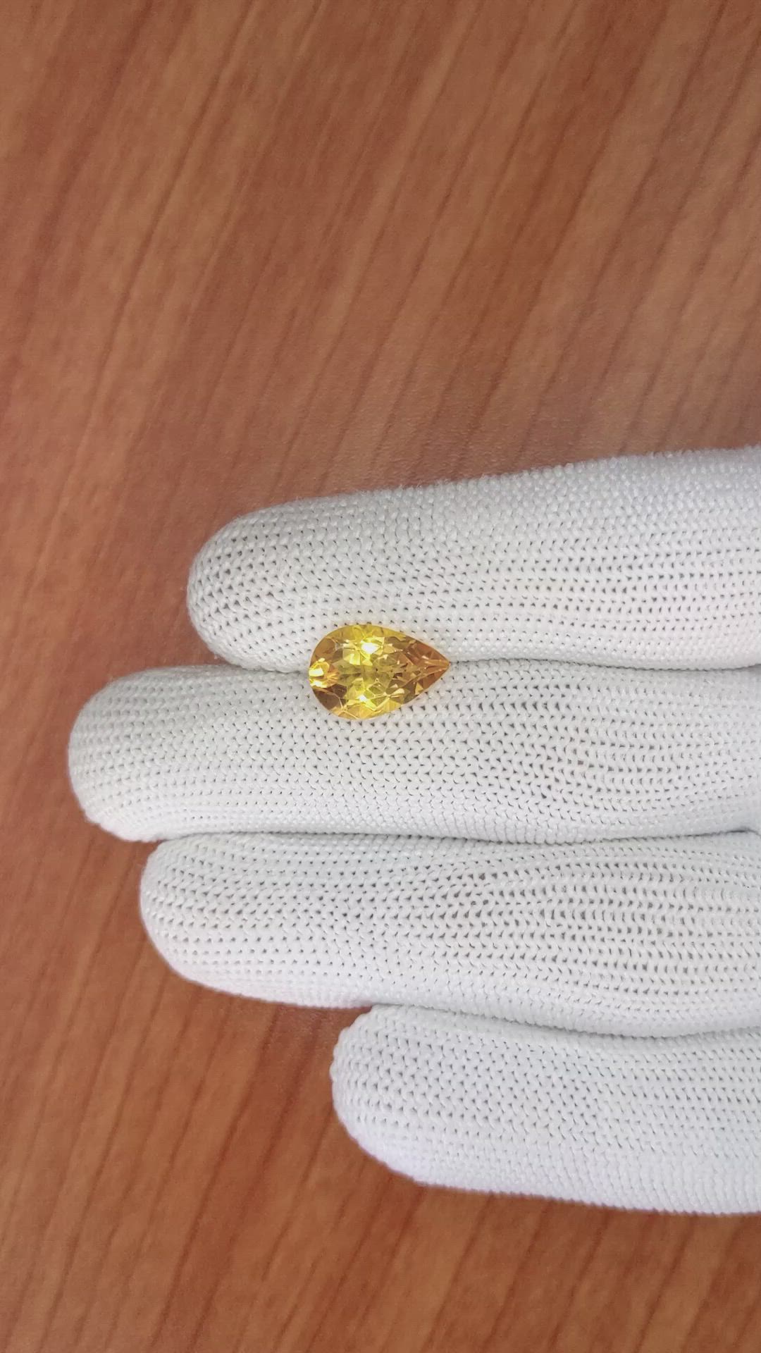2.94 Ct. Citrine from Brazil Size Video