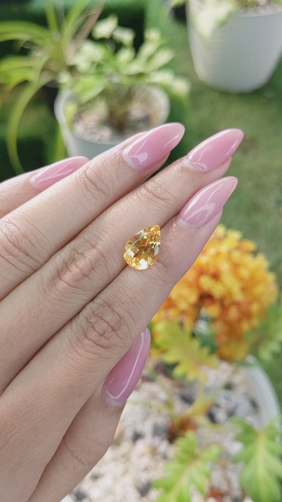 2.94 Ct. Citrine from Brazil Size Video