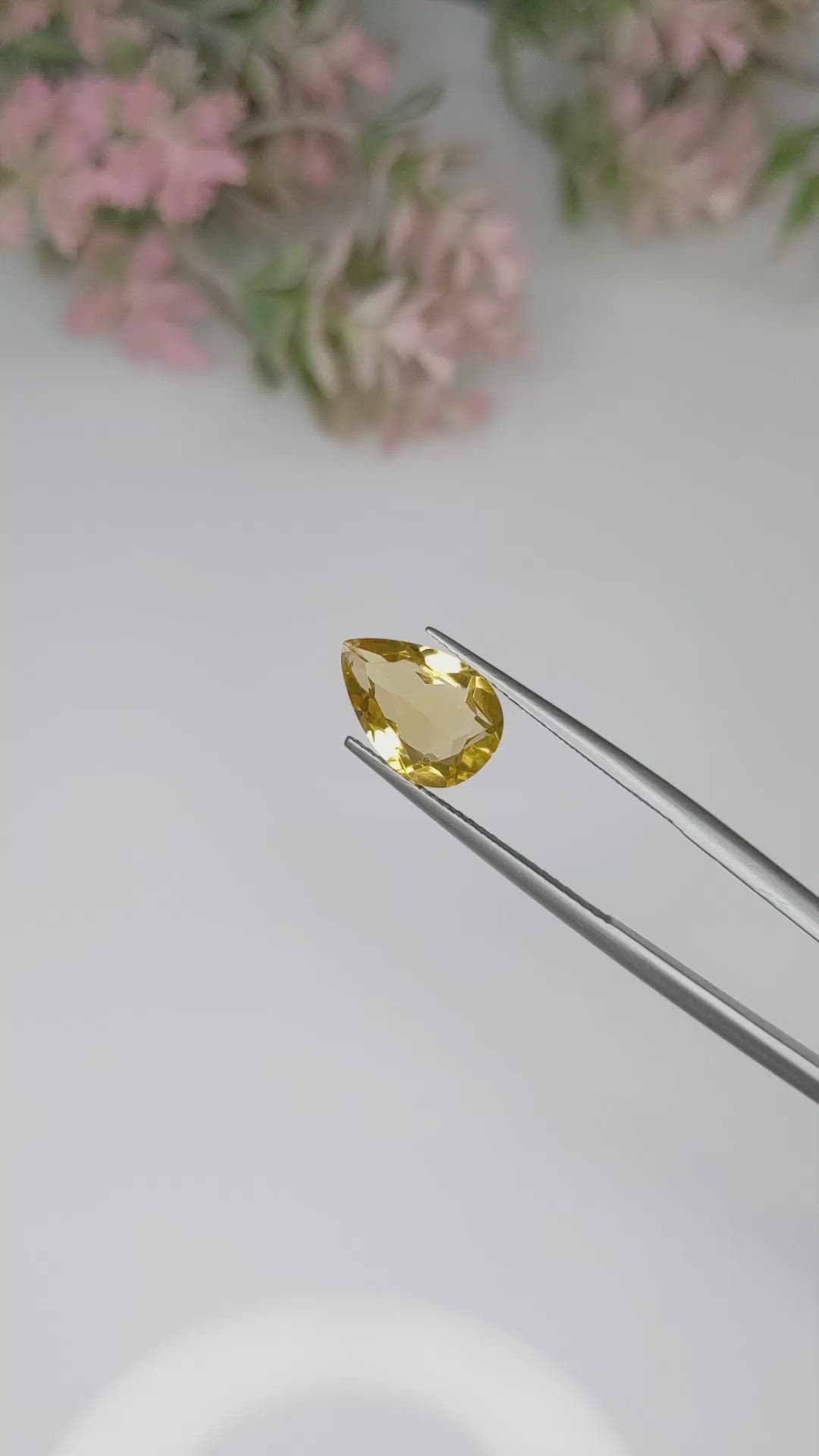 2.38 Ct. Citrine from Brazil Size Video