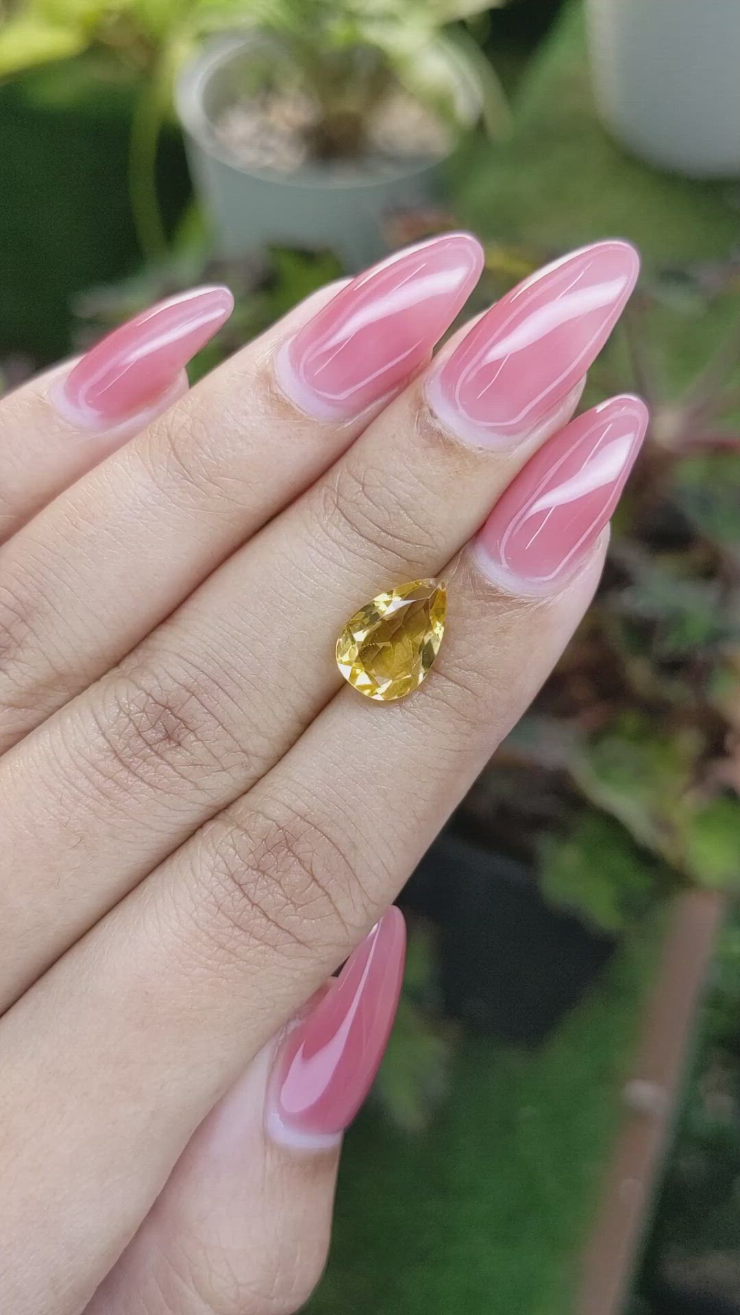 2.38 Ct. Citrine from Brazil Size Video