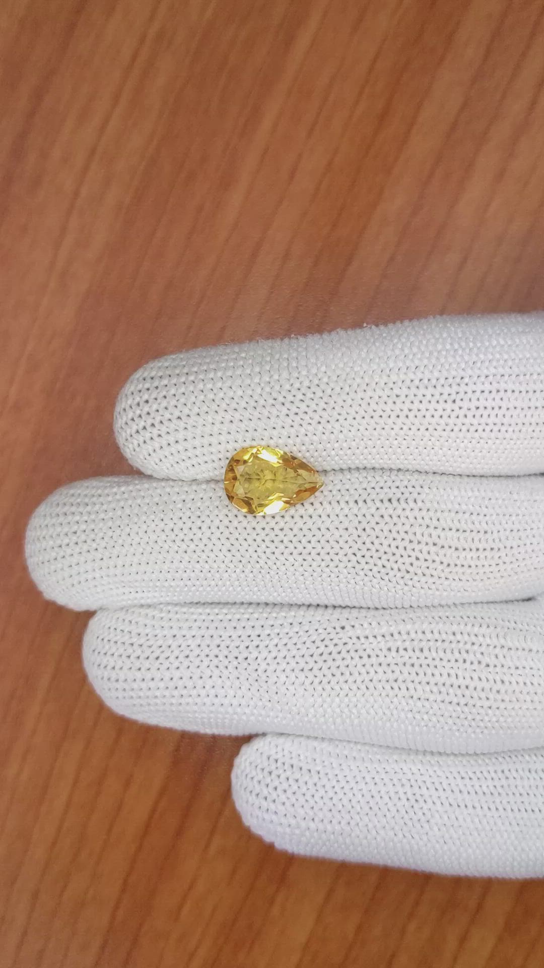 2.38 Ct. Citrine from Brazil Size Video