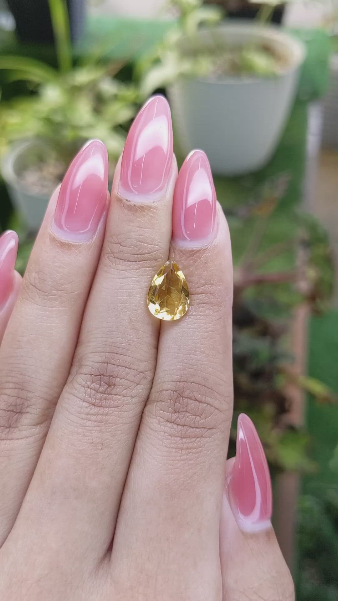 2.38 Ct. Citrine from Brazil Size Video