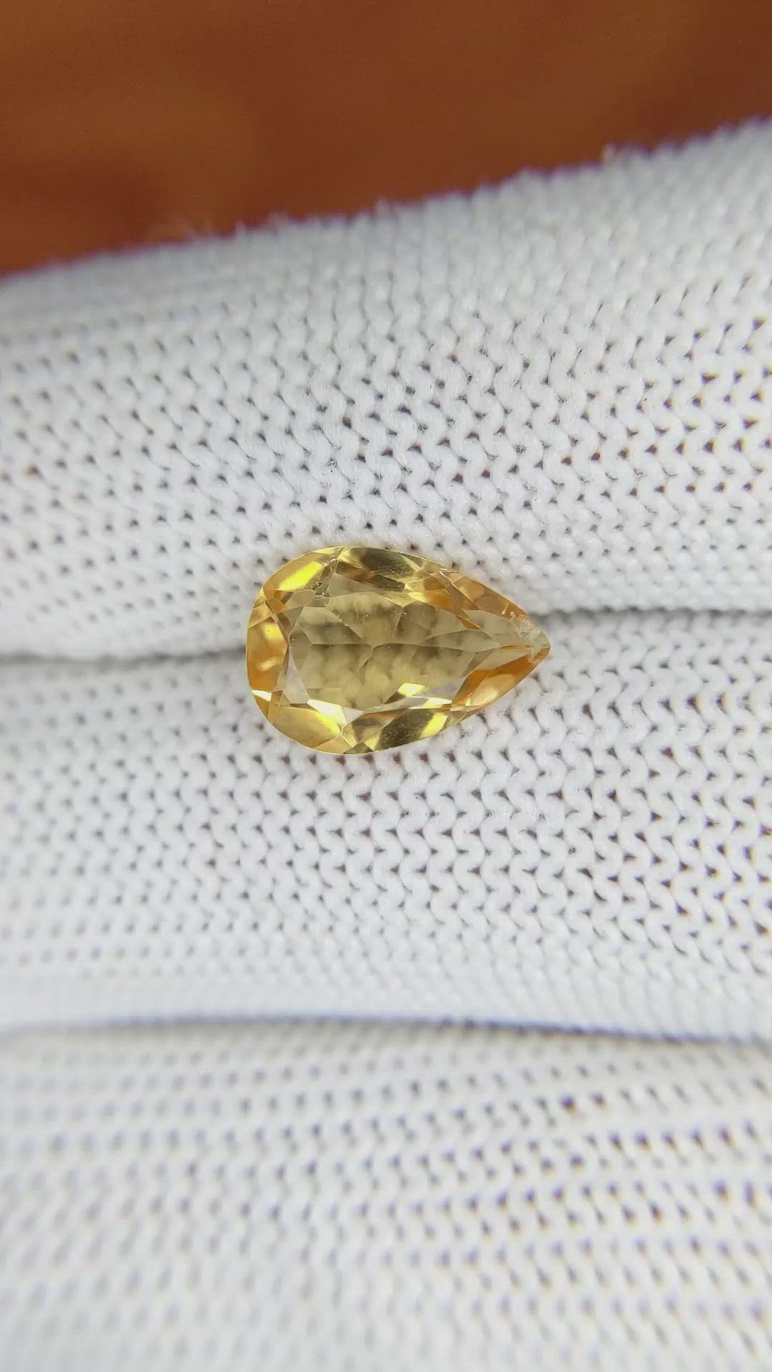2.38 Ct. Citrine from Brazil Size Video