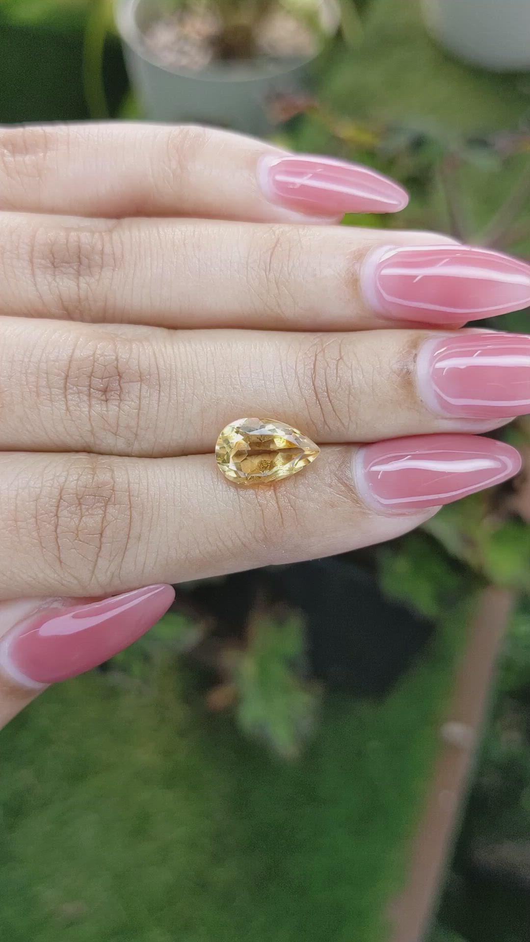 2.77 Ct. Citrine from Brazil Size Video