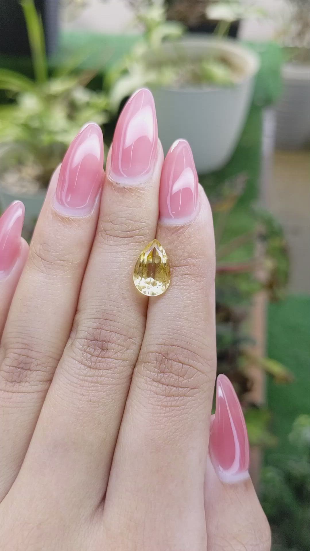 2.77 Ct. Citrine from Brazil Size Video