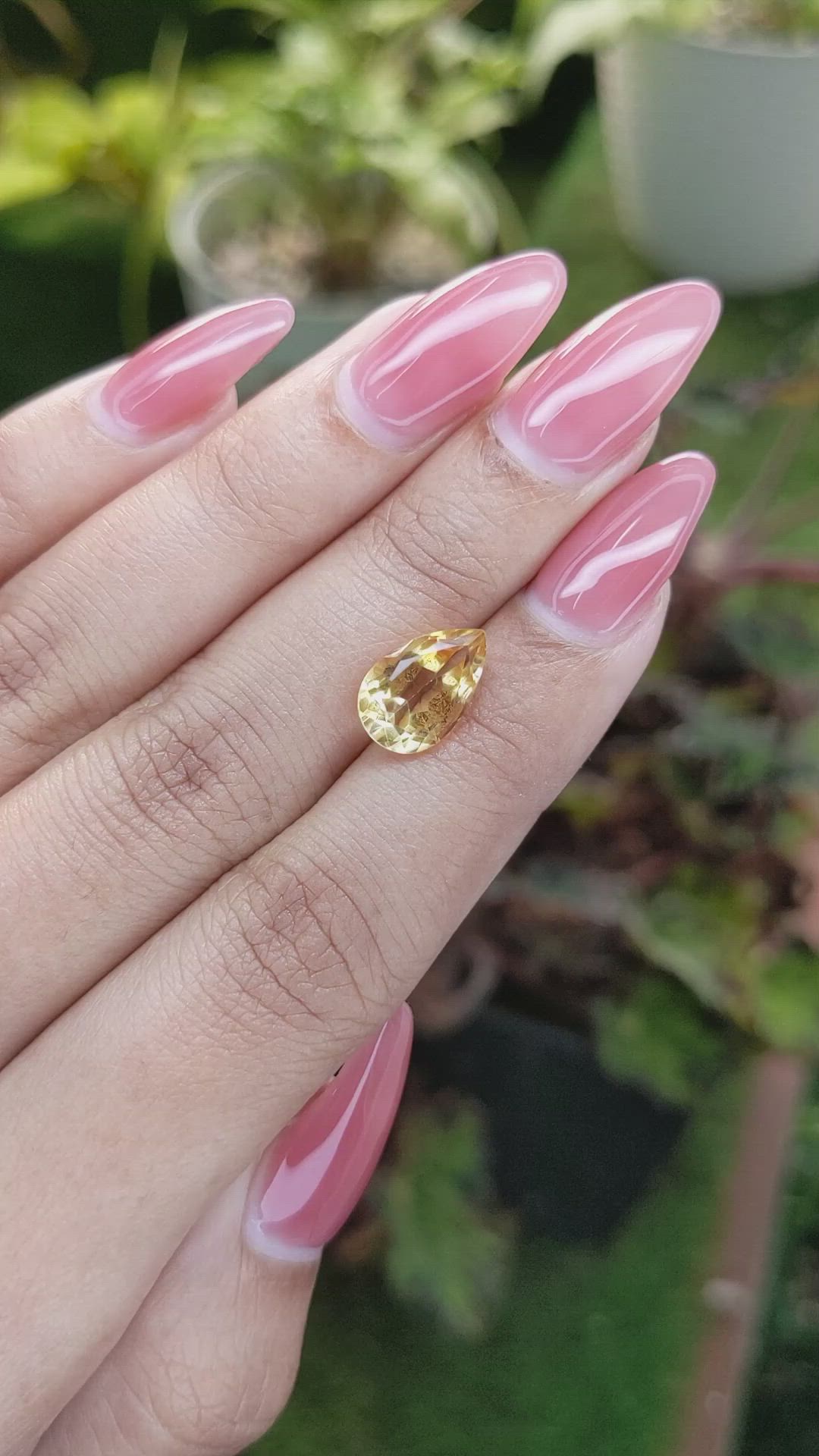2.77 Ct. Citrine from Brazil Size Video
