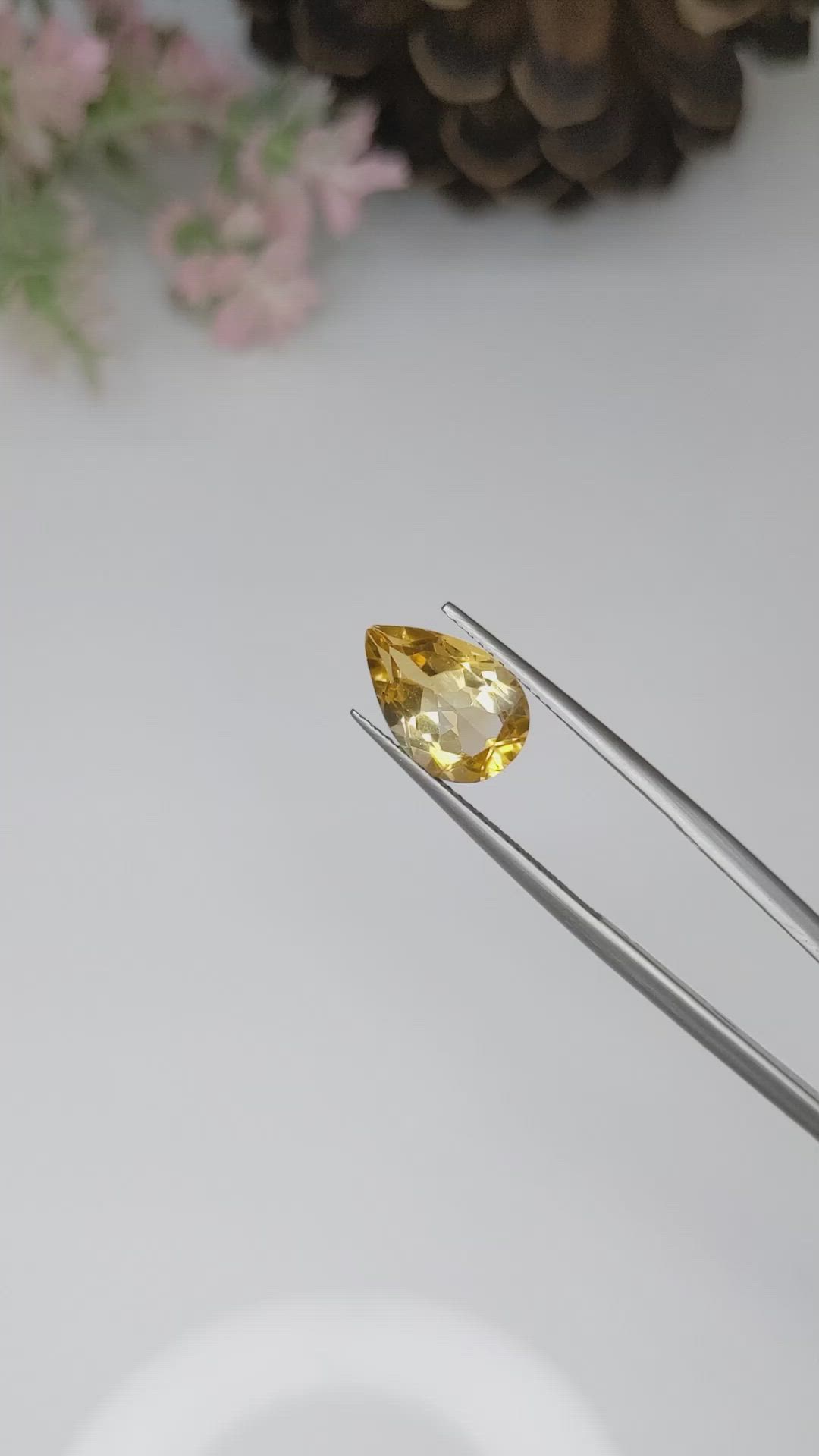 2.79 Ct. Citrine from Brazil Size Video