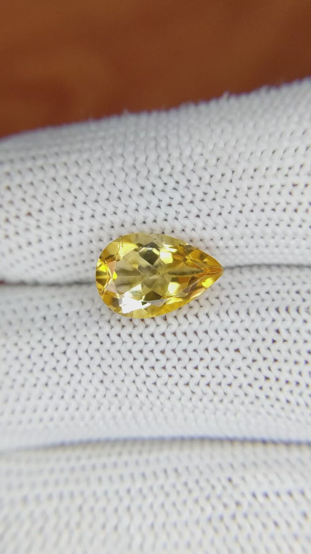 2.79 Ct. Citrine from Brazil Size Video