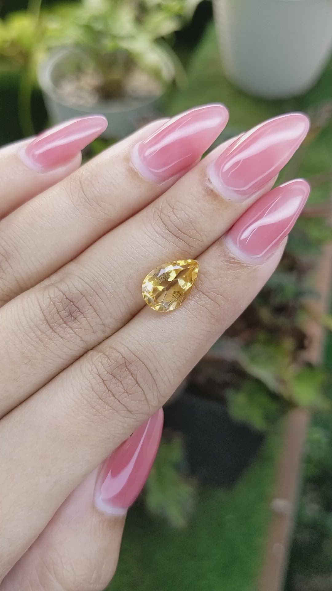 2.79 Ct. Citrine from Brazil Size Video