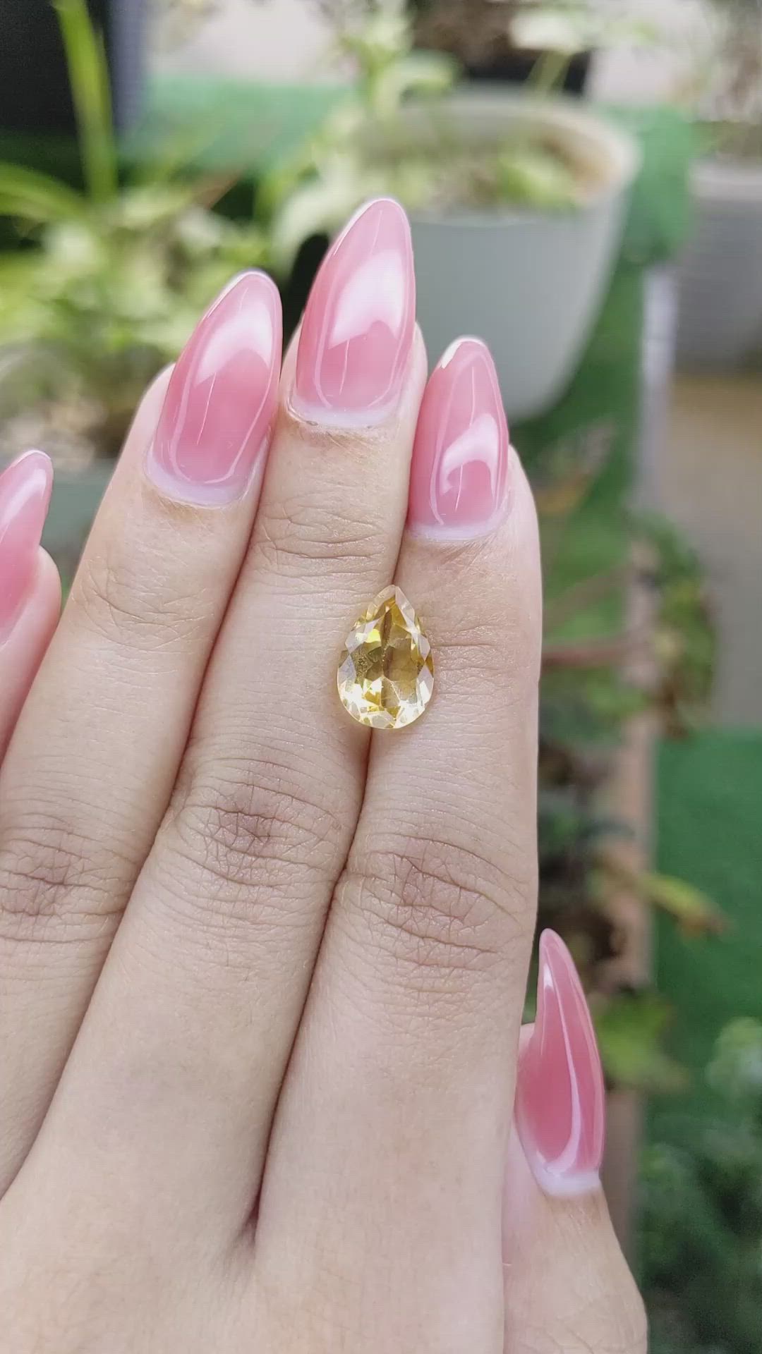 2.79 Ct. Citrine from Brazil Size Video