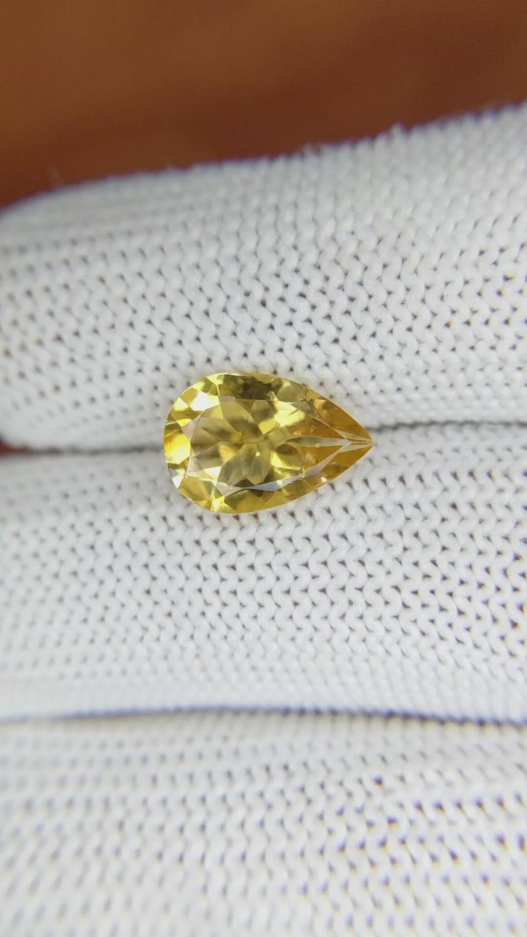 2.20 Ct. Citrine from Brazil Size Video
