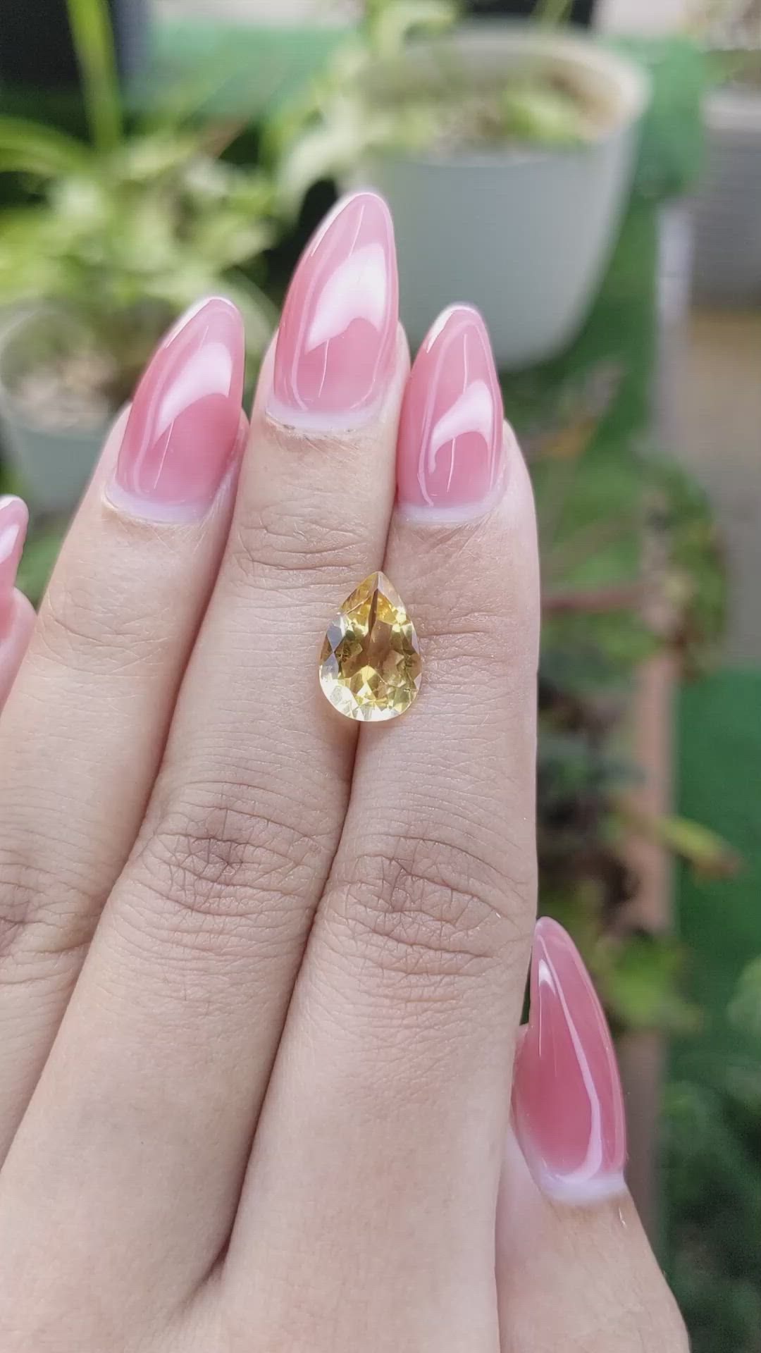 2.20 Ct. Citrine from Brazil Size Video