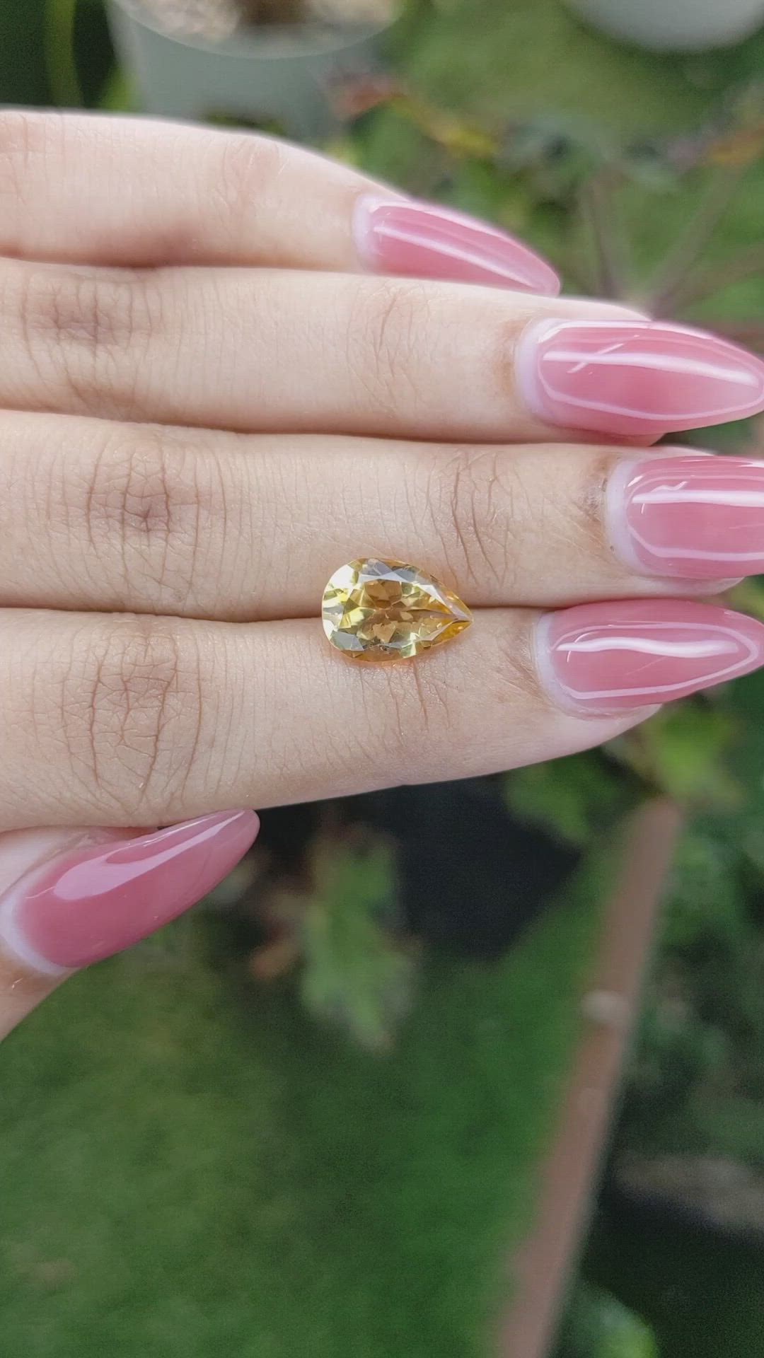 2.20 Ct. Citrine from Brazil Size Video