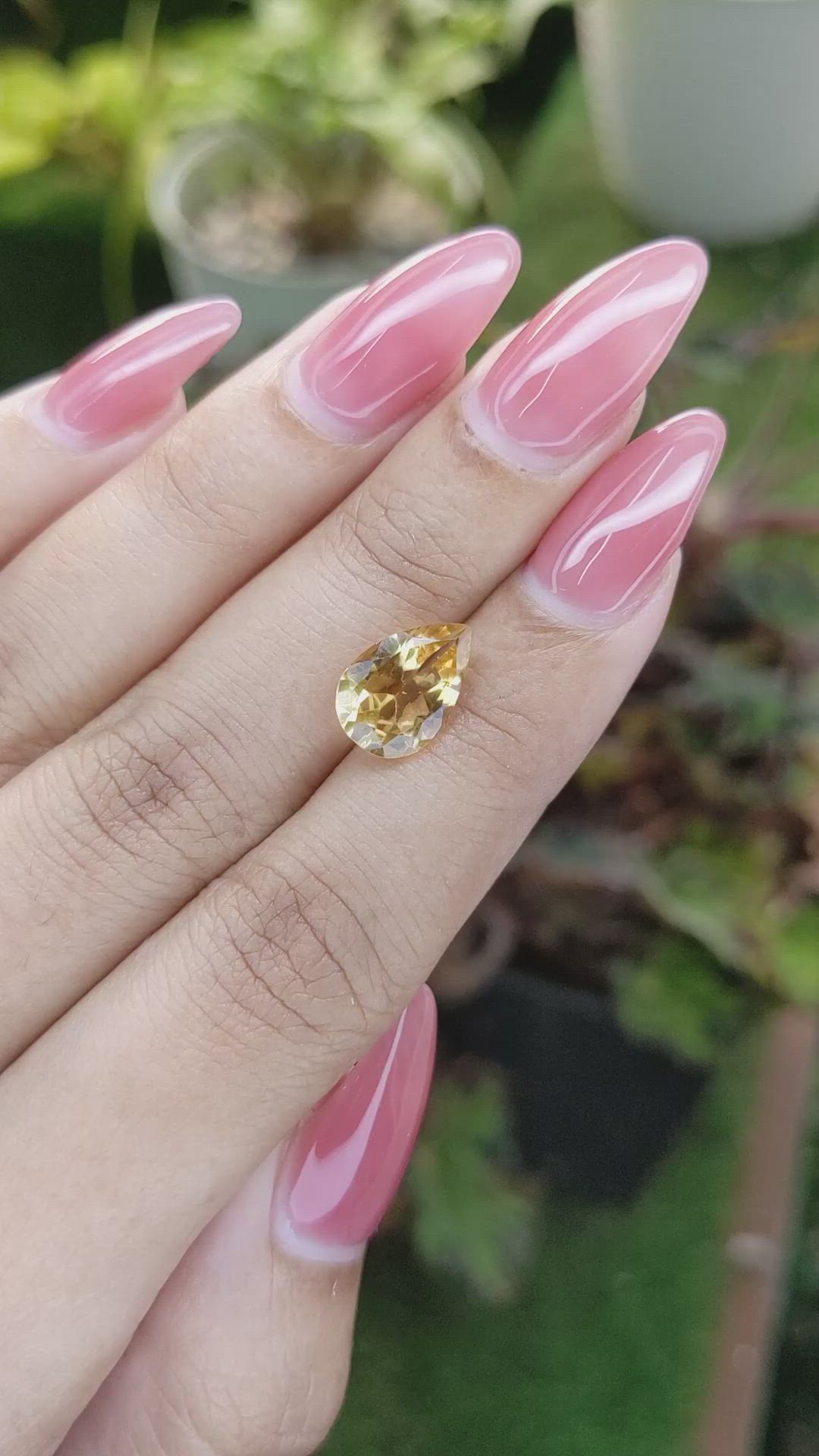 2.20 Ct. Citrine from Brazil Size Video